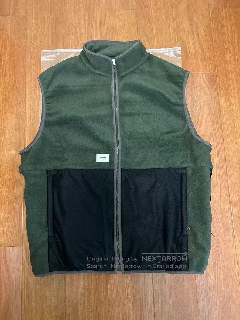 Wtaps Wtaps Fleece Patchwork Zip-up Vest, Military Green Size US XL / EU 56 / 4 - 1 Thumbnail