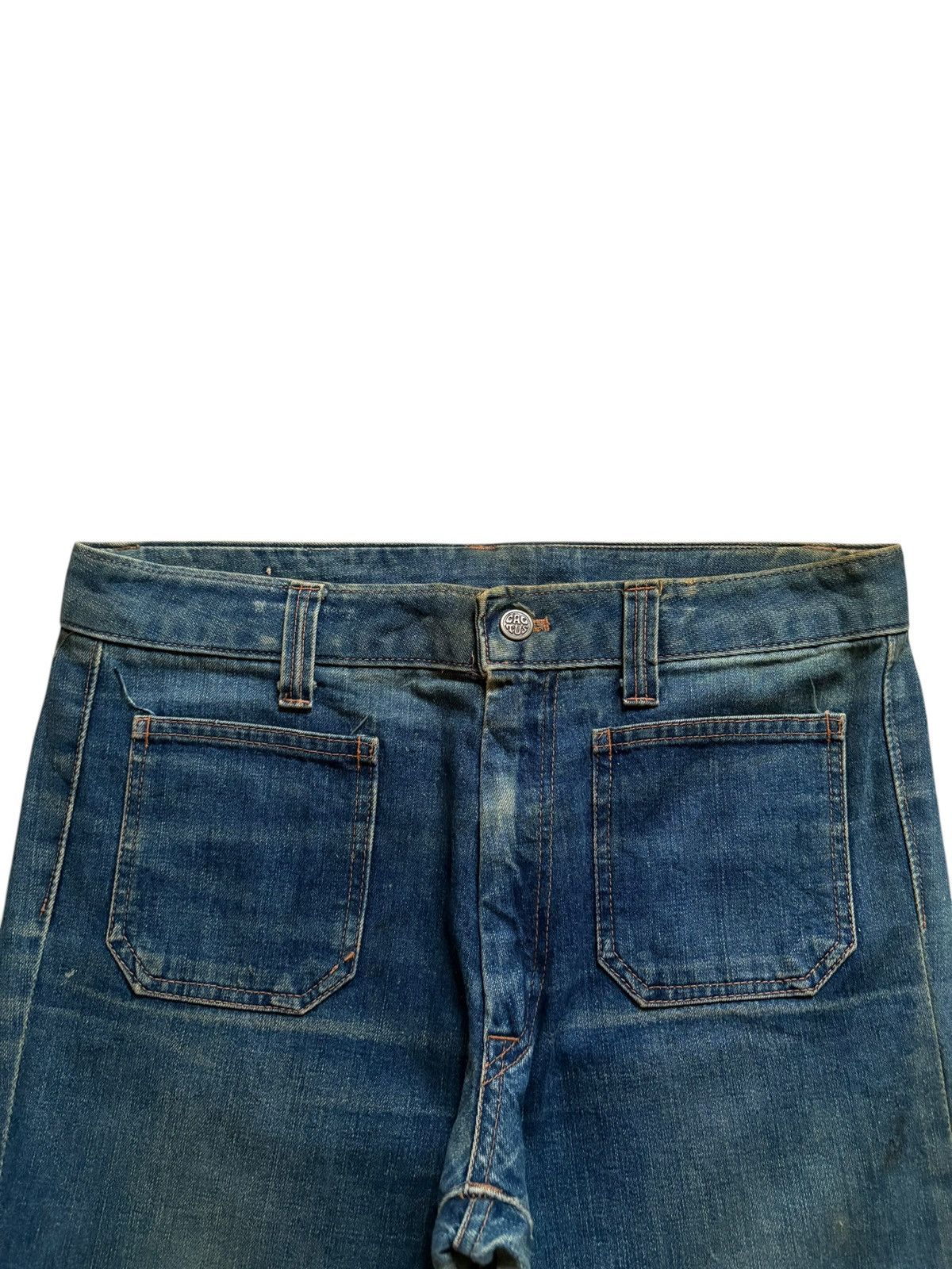 Japanese Brand Vintage Japanese Brand Mud Wash Bush Flare Jeans Size 32" / US 10 / IT 46 - 4 Thumbnail