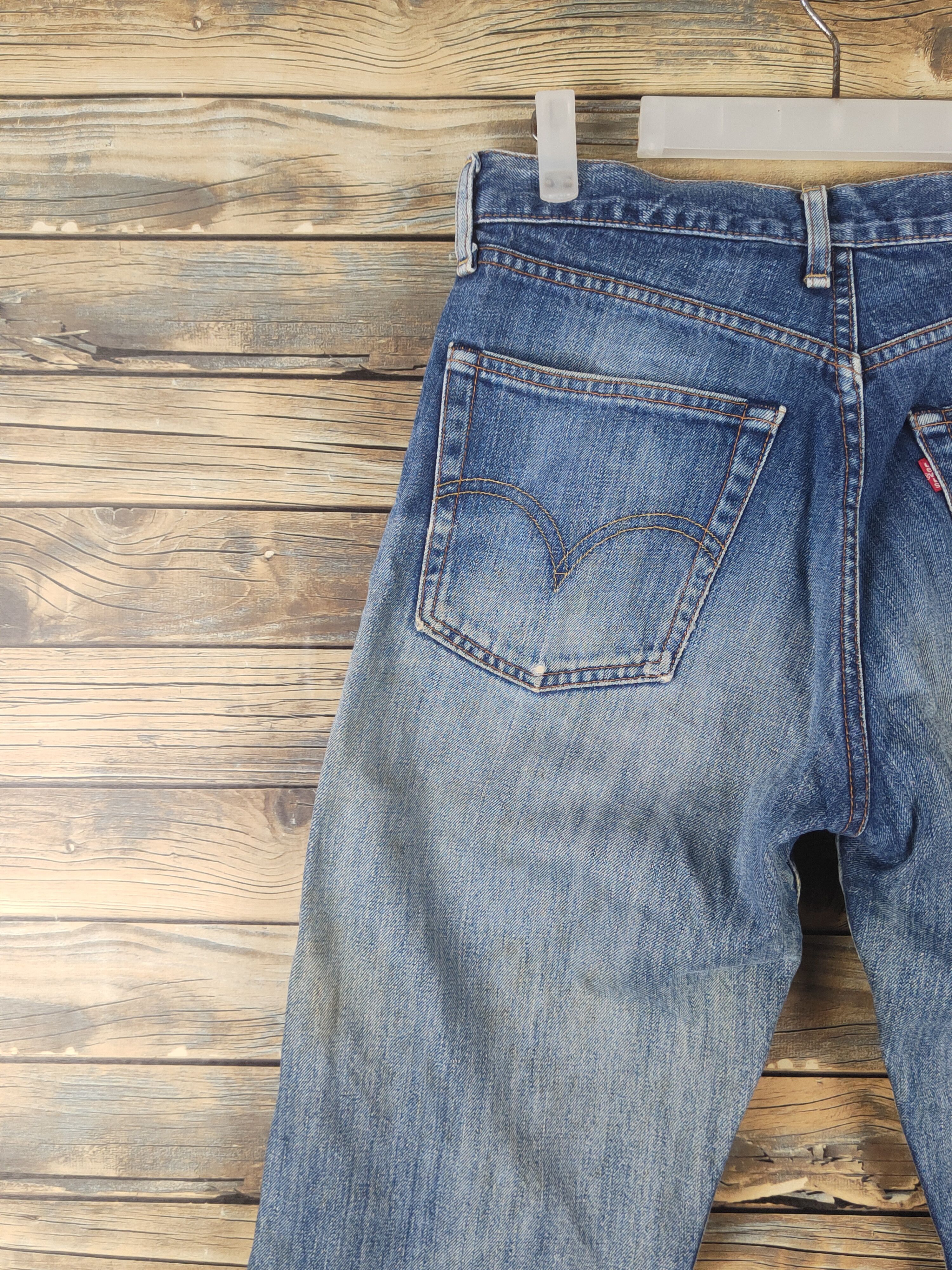 Levi's DL 503 Levi's Blue Distressed Ripped Denim Jeans #1639 Size US 30 / EU 46 - 8 Thumbnail