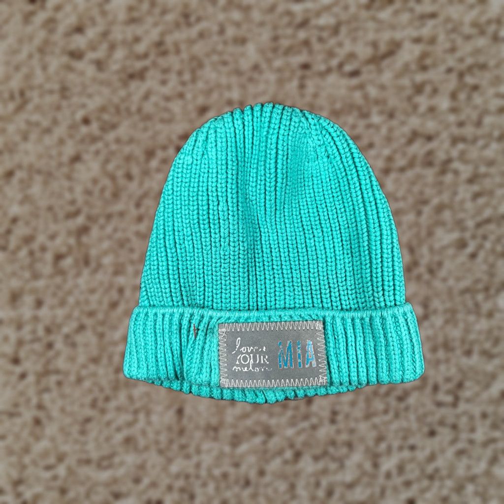 Vintage Love Your Melon Beanie Adult One Size Blue Knit 100% Cotton Made USA Logo Ski Hats Mens Women Fall Winter 1S Blue Knit Beanie Size ONE SIZE - 1 Thumbnail