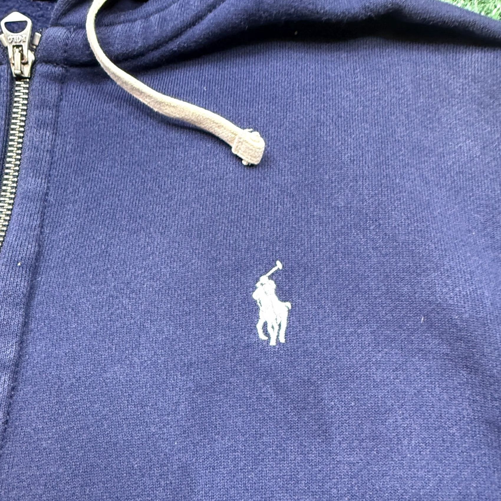 Polo Ralph Lauren VINTAGE Polo Ralph Lauren Hoodie Sweatshirt Full Zip L Blue Thermal Lined Size US L / EU 52-54 / 3 - 2 Thumbnail
