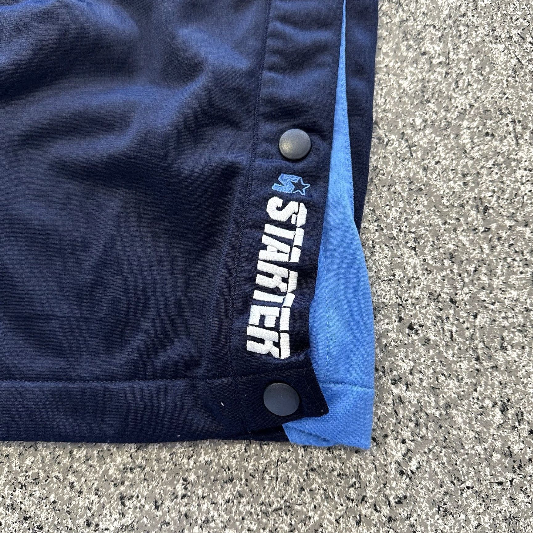 Starter Starter Track Pants Mens XL Navy Blue UNC 90s Y2K Vintage 2 in 1 Shorts Pants Size US 36 / EU 52 - 4 Thumbnail