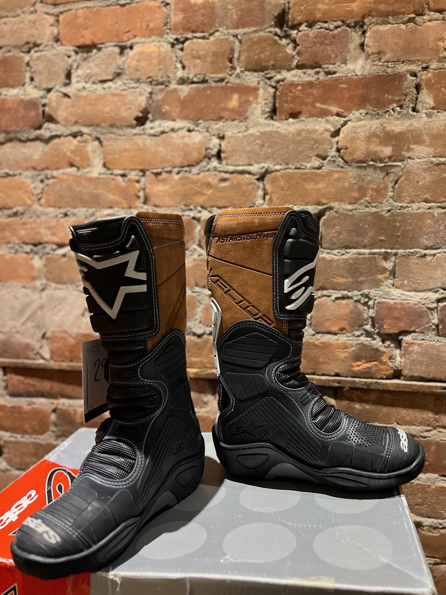 Alpinestars Alpinestars Vector Motorcycle Boots – Black/Grey Size US 8 / EU 41 - 4 Thumbnail