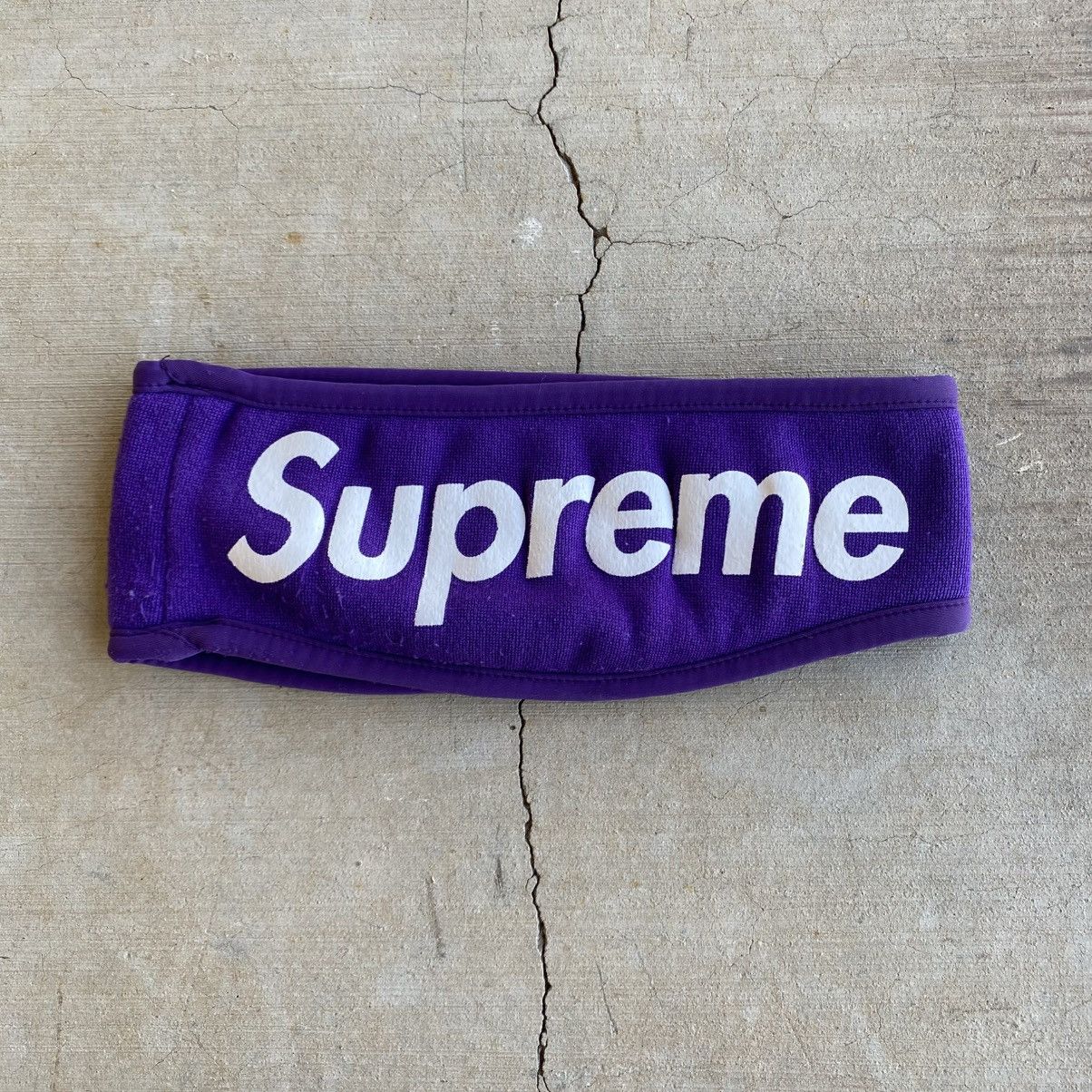 Supreme Supreme Fleece Headband Purple 2013 Vintage Designer Y2K Size ONE SIZE - 1 Thumbnail