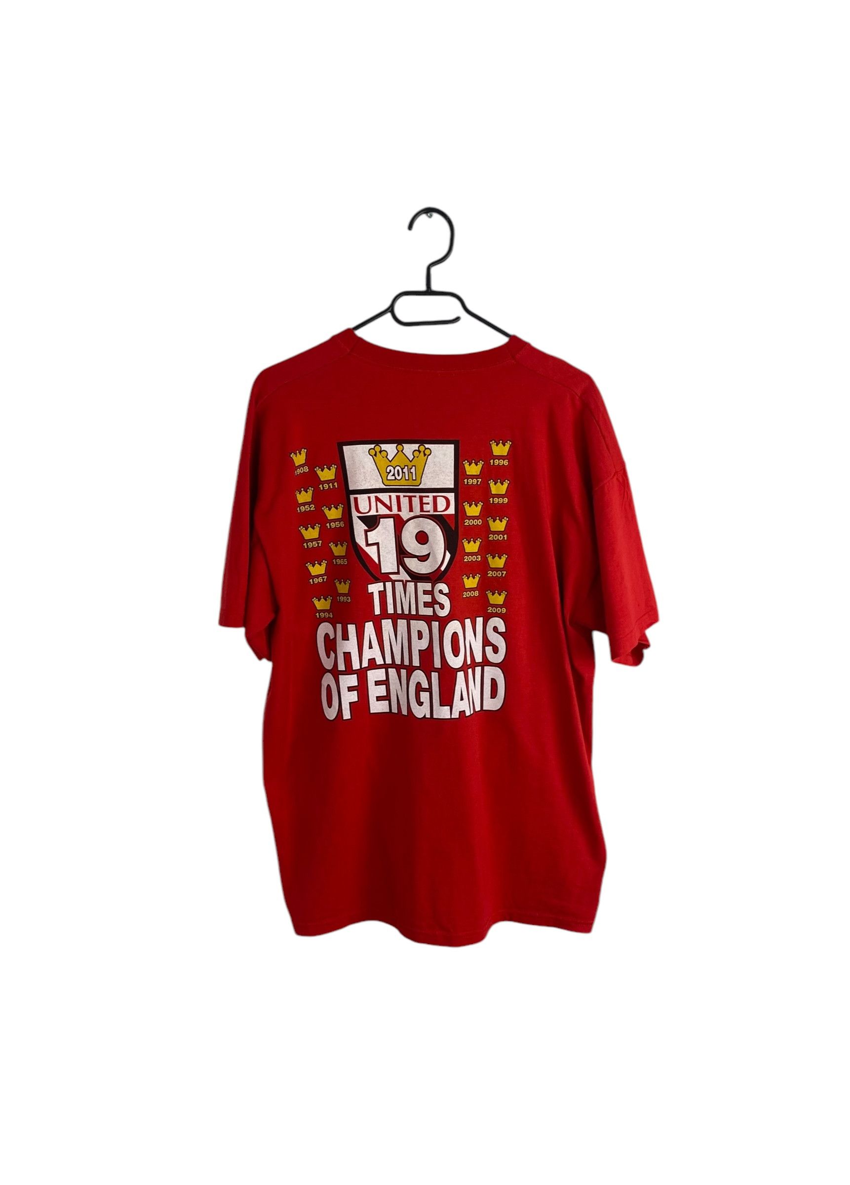 Vintage Manchester United 2011 vintage doublesided tee Size US XL / EU 56 / 4 - 2 Thumbnail