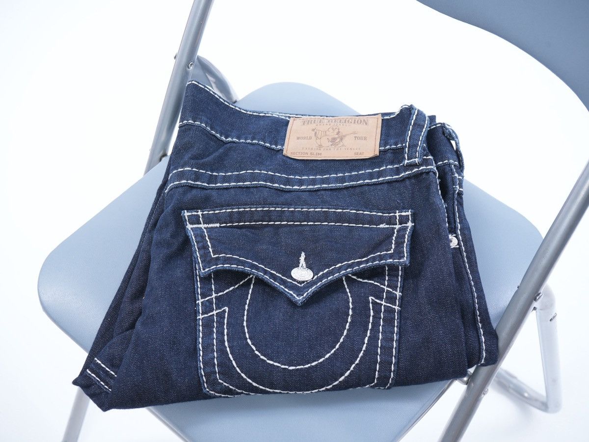 True Religion Slim Vintage TRUE RELIGION RICKY SUPER T JEANS Size US 38 / EU 54 - 1 Thumbnail