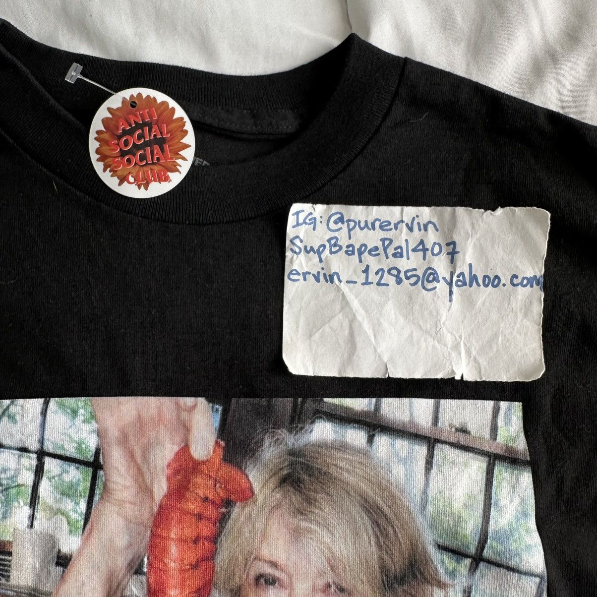 Anti Social Social Club Martha Stewart Lobster Tee Black size MEDIUM Size US M / EU 48-50 / 2 - 2 Thumbnail