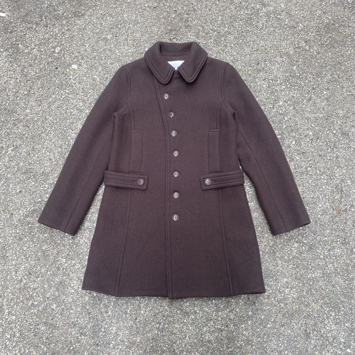 Issey Miyake × Japanese Brand Sunao Kuwahara by Issey Miyake Wool Coat Dark Brown Size US M / EU 48-50 / 2 - 2 Thumbnail