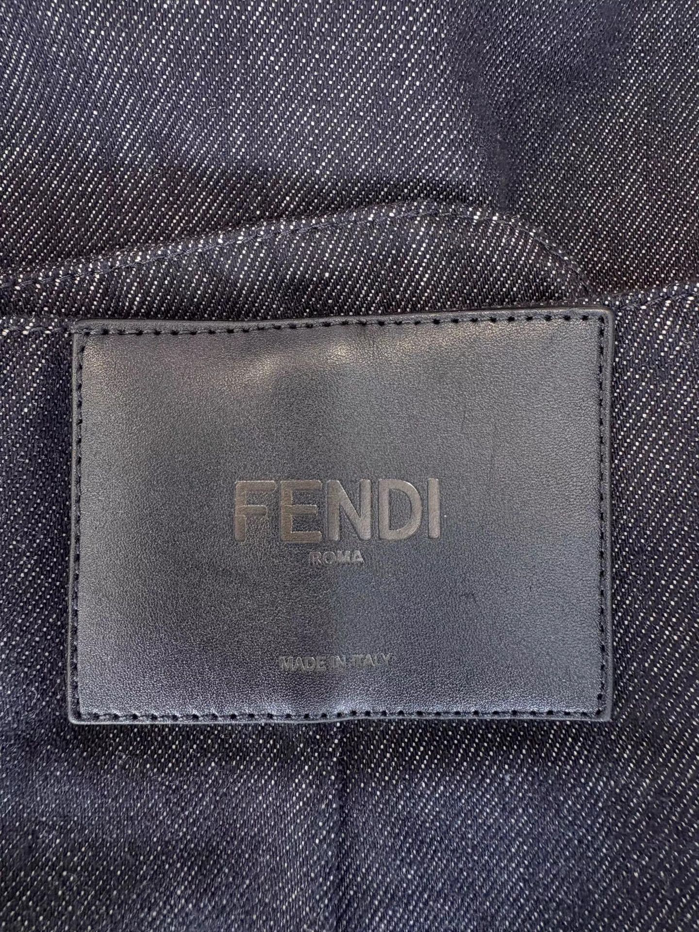 Fendi FENDI Denim Mini Skirt K1 Size 25" / US 0 / IT 36 - 3 Thumbnail