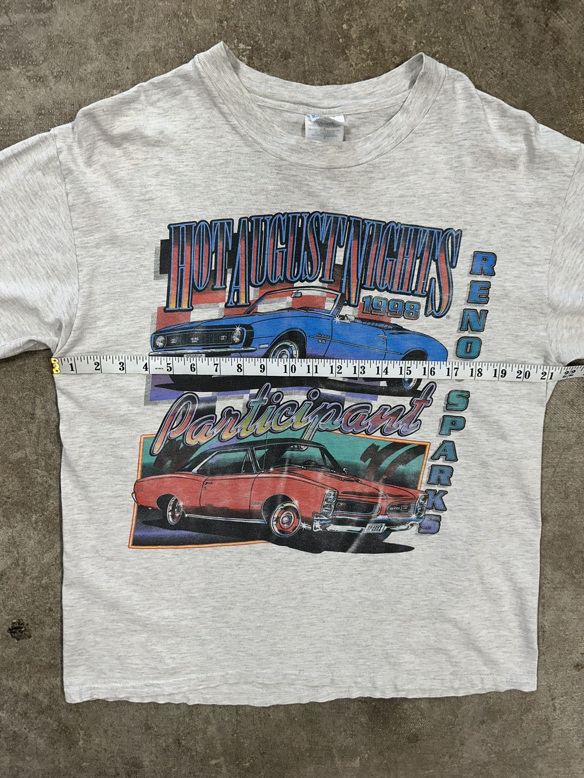 Hanes Vintage 90s 1998 Hot August Nights Car T-Shirt Size US L / EU 52-54 / 3 - 11 Thumbnail