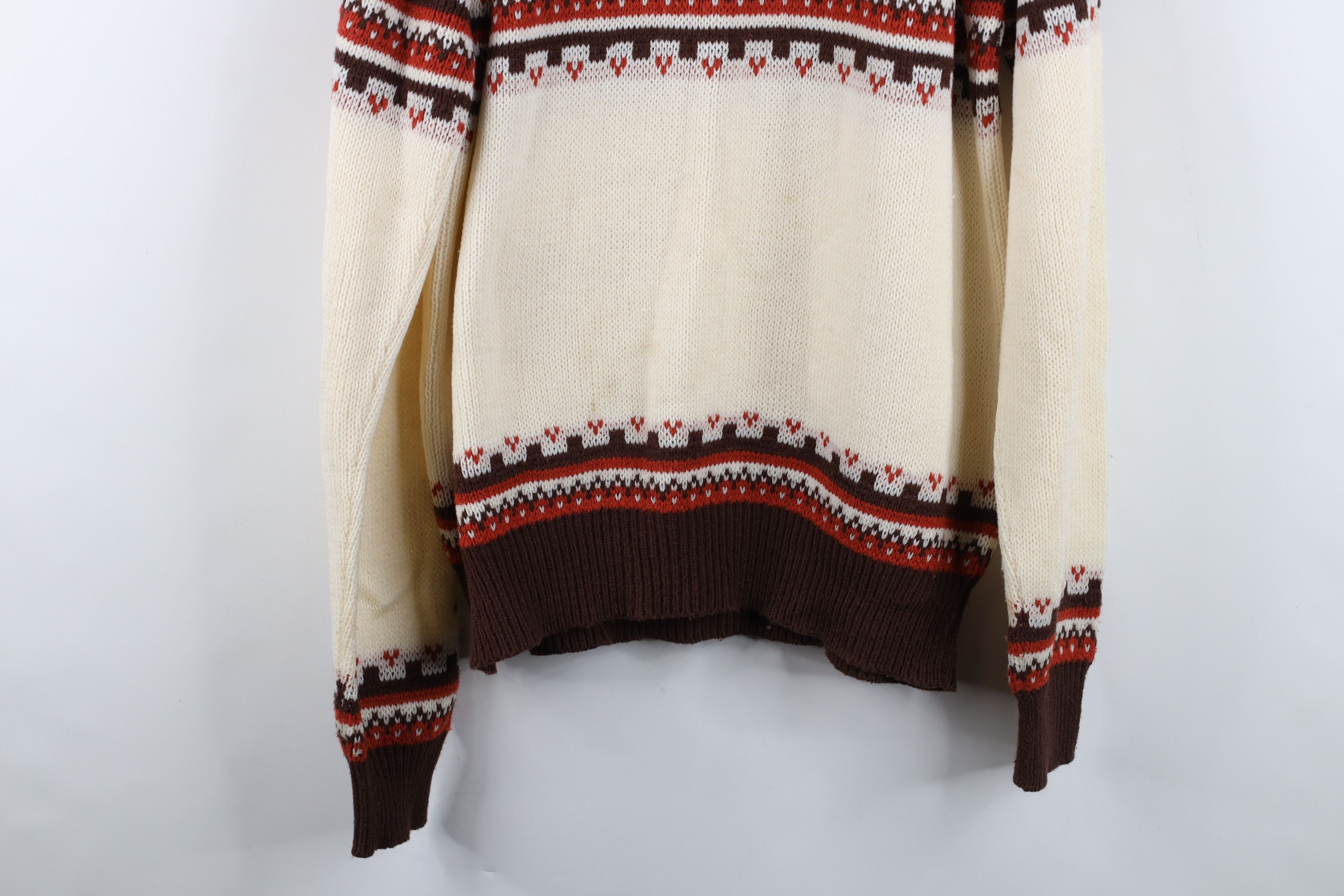 Vintage Vintage 60s 70s Mid Century Modern MCM Sweater Earth Tone Size US XL / EU 56 / 4 - 14 Thumbnail