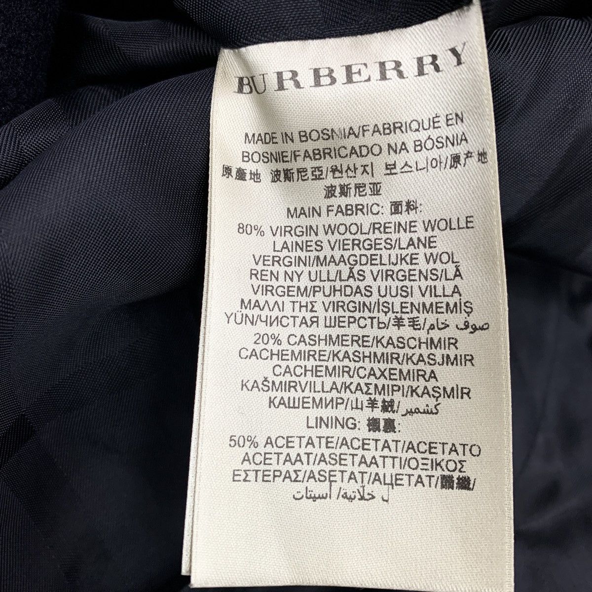 Burberry Burberry Black Wool Belted Section Coat Size S / US 4 / IT 40 - 6 Thumbnail