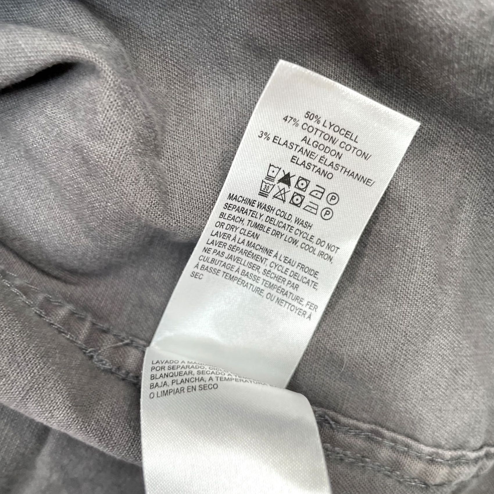 Lucky Brand Lucky Brand Shirt Mens Small Gray Stretch Cotton Button Up Workwear Saturday Size US S / EU 44-46 / 1 - 5 Thumbnail