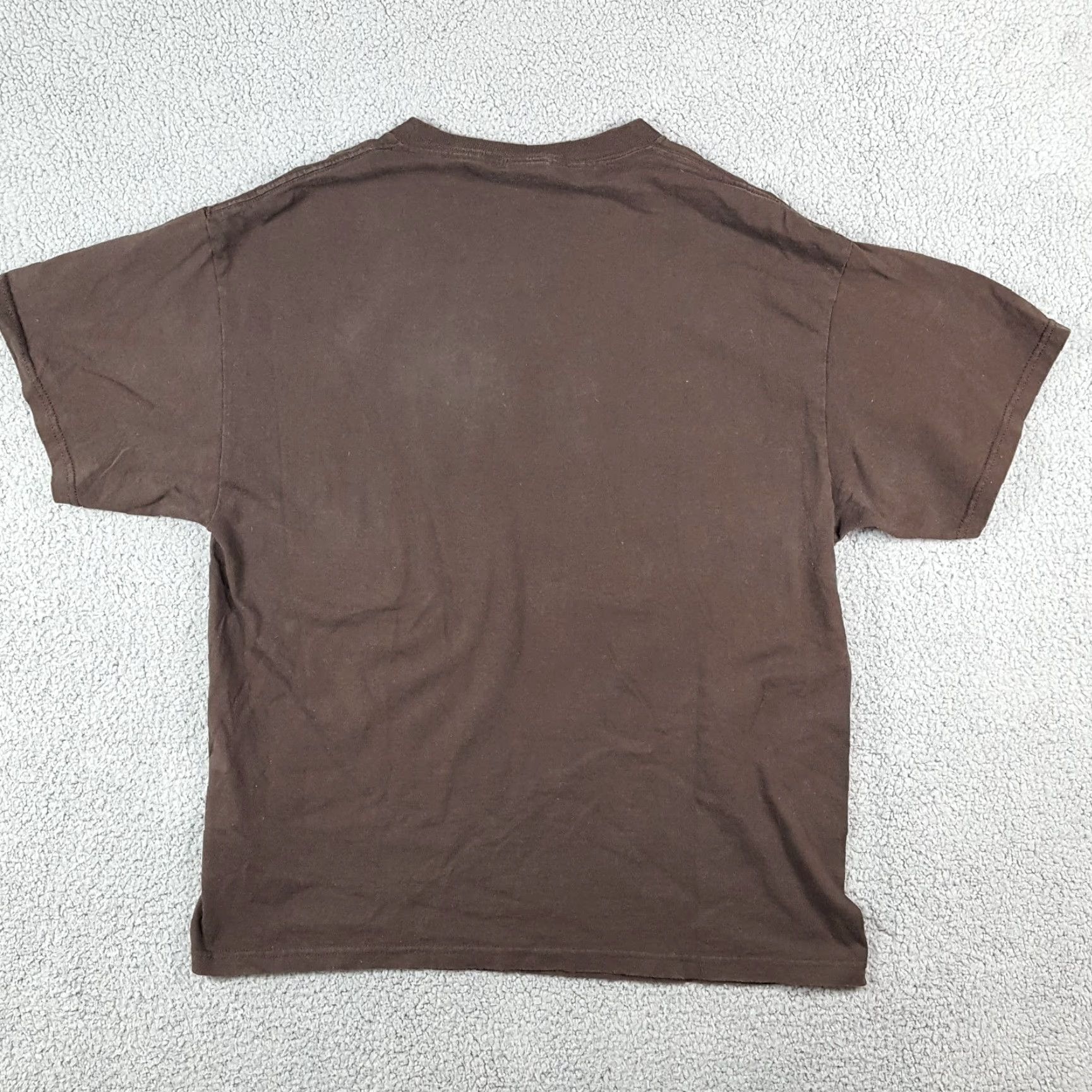 Delta VINTAGE Delta T-Shirt Shirt Mens Large Brown Y2K Beer Cartoon 90s 00s Retro Comic Funny Size US L / EU 52-54 / 3 - 5 Thumbnail