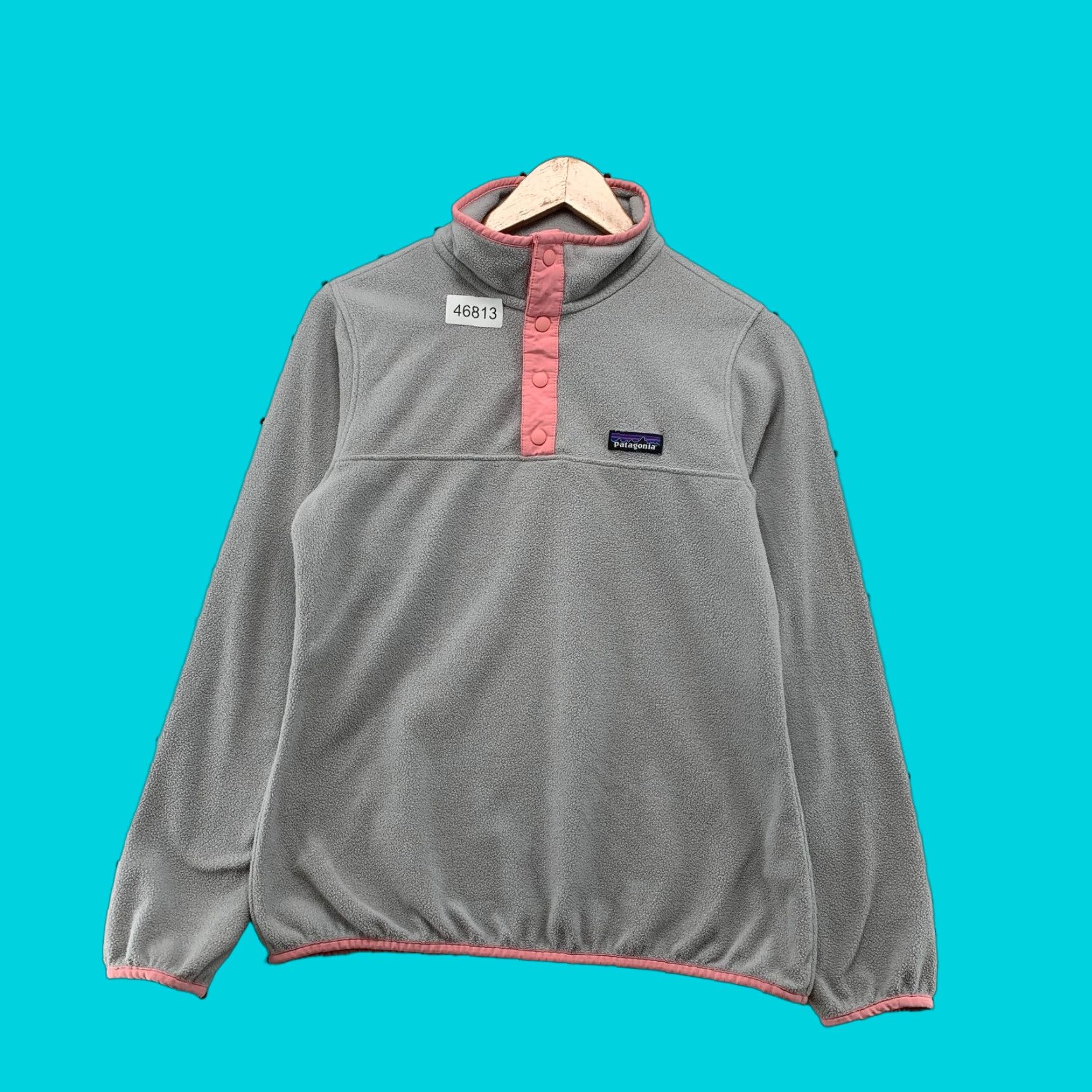 Patagonia Patagonia Women's Fleece Pullover Snap T Micro D Synchilla Jacket Gray Pink Small Slim Fit Version? Size S / US 4 / IT 40 - 1 Thumbnail