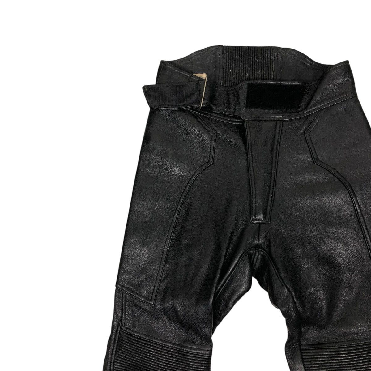 Genuine Leather 🔥VINTAGE GENUINE LEATHER BIKER PANTS HIVE ISSEY MIYAKE Size US 28 / EU 44 - 6 Thumbnail