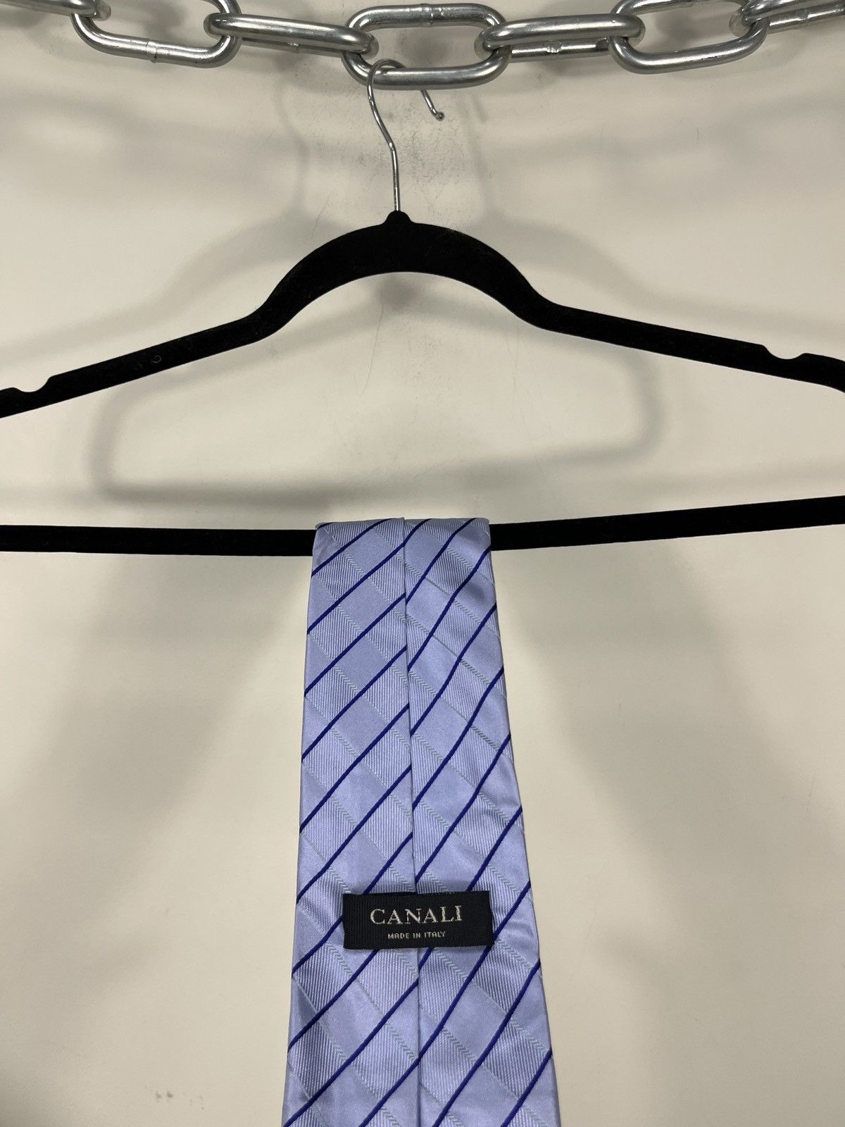Canali Canali Checkered Blue Formal Luxury Silk Tie Size ONE SIZE - 5 Thumbnail