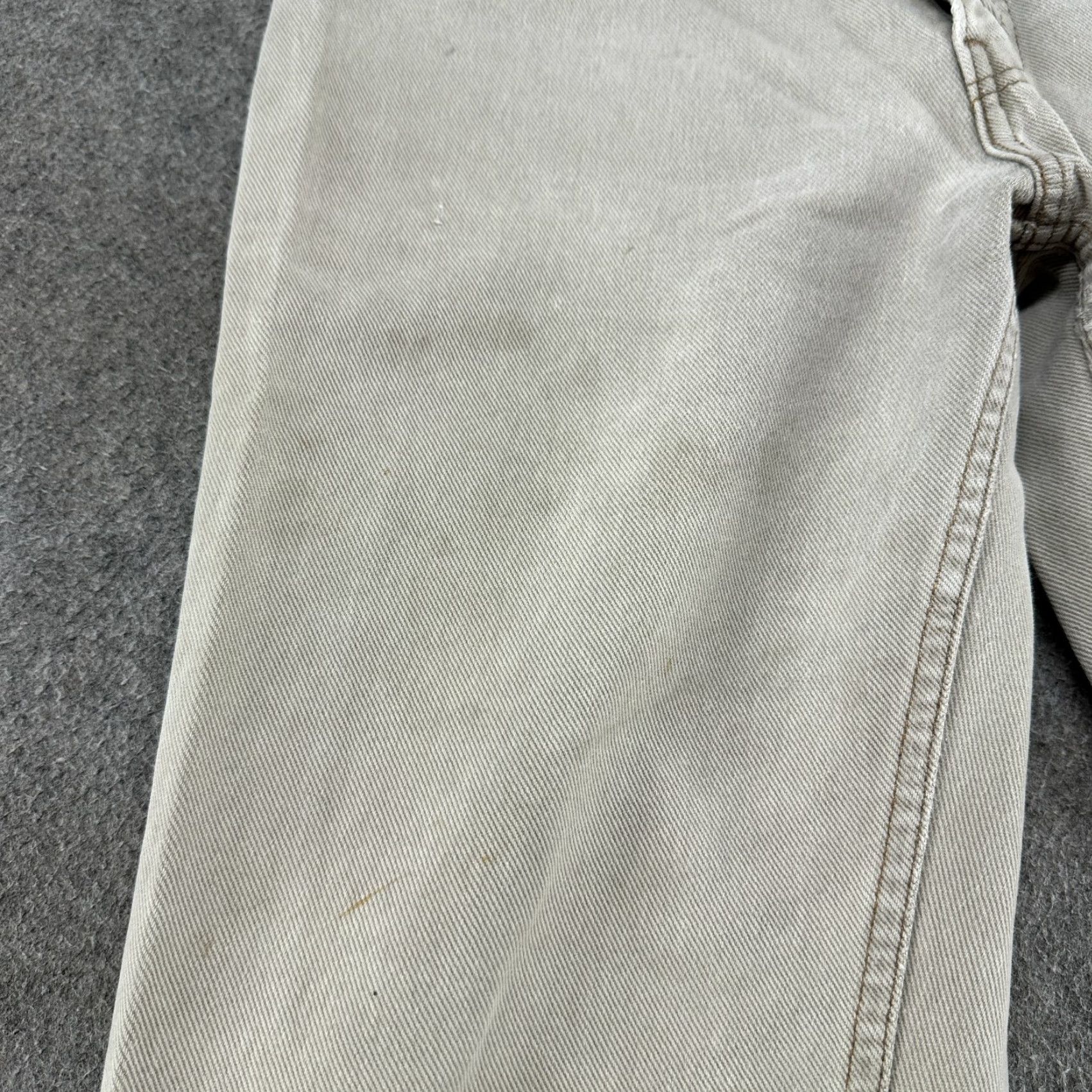 Levi's VINTAGE Levi's Silvertab Jeans Mens 30x32 Brown Distressed 90s Straight Denim Cotton Wool? (No wool) Size US 30 / EU 46 - 5 Thumbnail