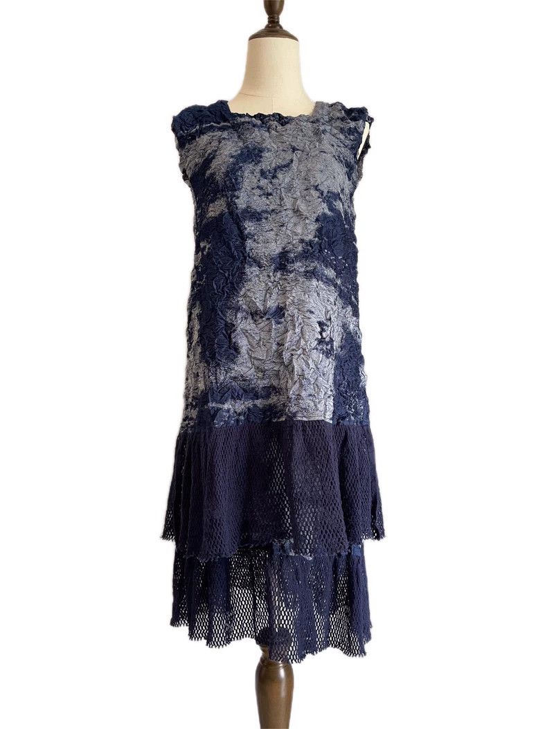 Issey Miyake Issey Miyake size:2 Mainline denim blue-dyed dress Size M / US 6-8 / IT 42-44 - 5 Thumbnail