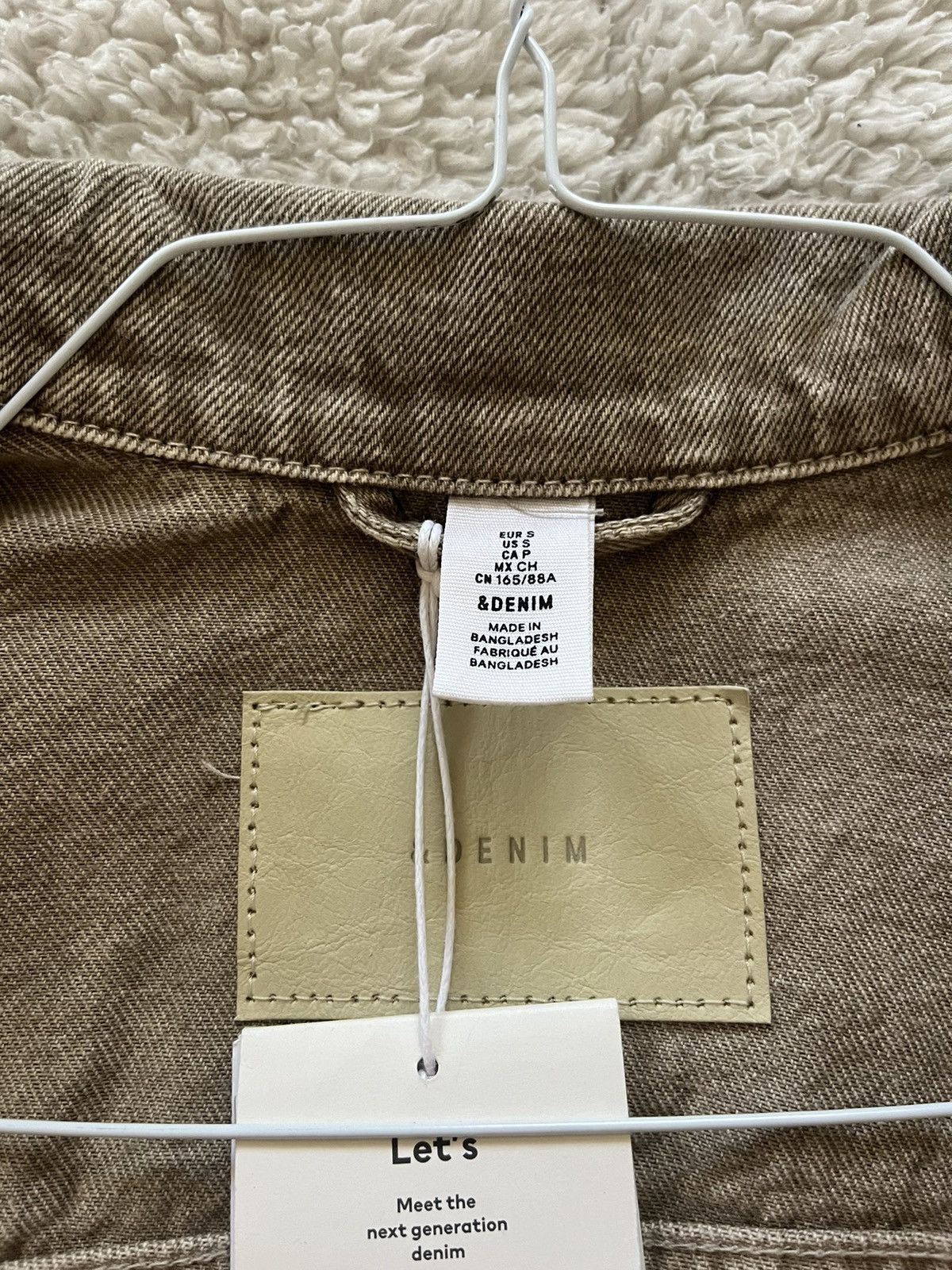 Vintage Beige jean jacket Size S / US 4 / IT 40 - 4 Thumbnail