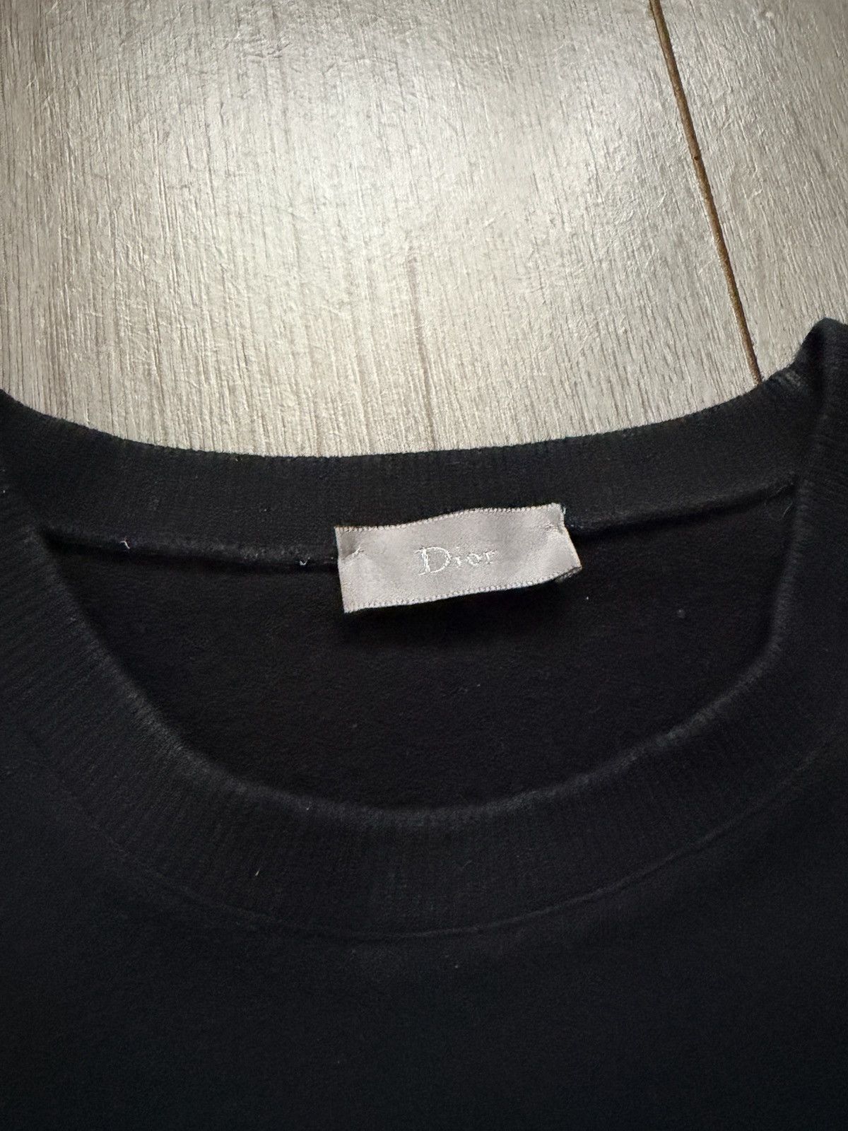 Hedi Slimane AW06 Dior Homme Leather Patch Sweater Size US M / EU 48-50 / 2 - 3 Thumbnail