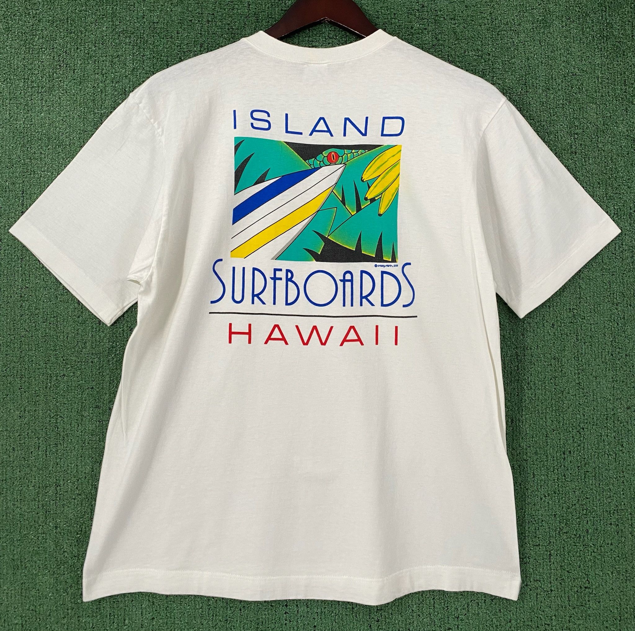 Vintage 90’s Island Surfboards Hawaii Single Stitch T-Shirt Large Size US L / EU 52-54 / 3 - 1 Thumbnail