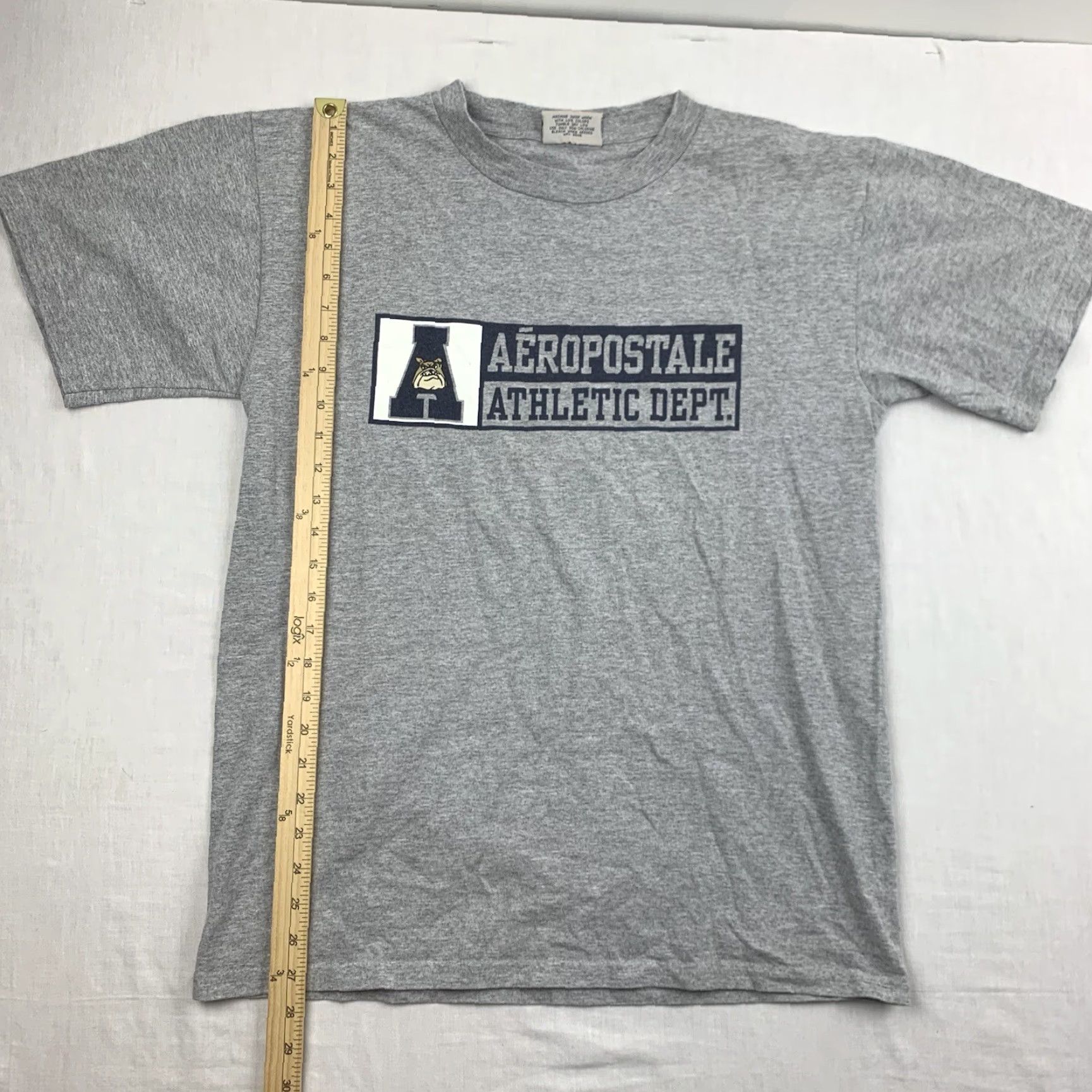 Aeropostale VINTAGE Aeropostale Shirt Adult Medium Gray Grunge Athletic 90s Y2K Logo Tee Mens M Size US M / EU 48-50 / 2 - 5 Thumbnail