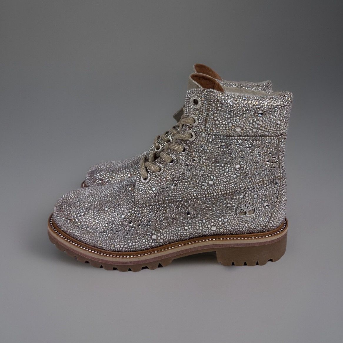 Jimmy Choo 6” ALL-OVER SWAROVSKI CRYSTAL EMBELLISHMENT HIGH-TOP BOOTS Size US 9.5 / EU 42-43 - 1 Thumbnail
