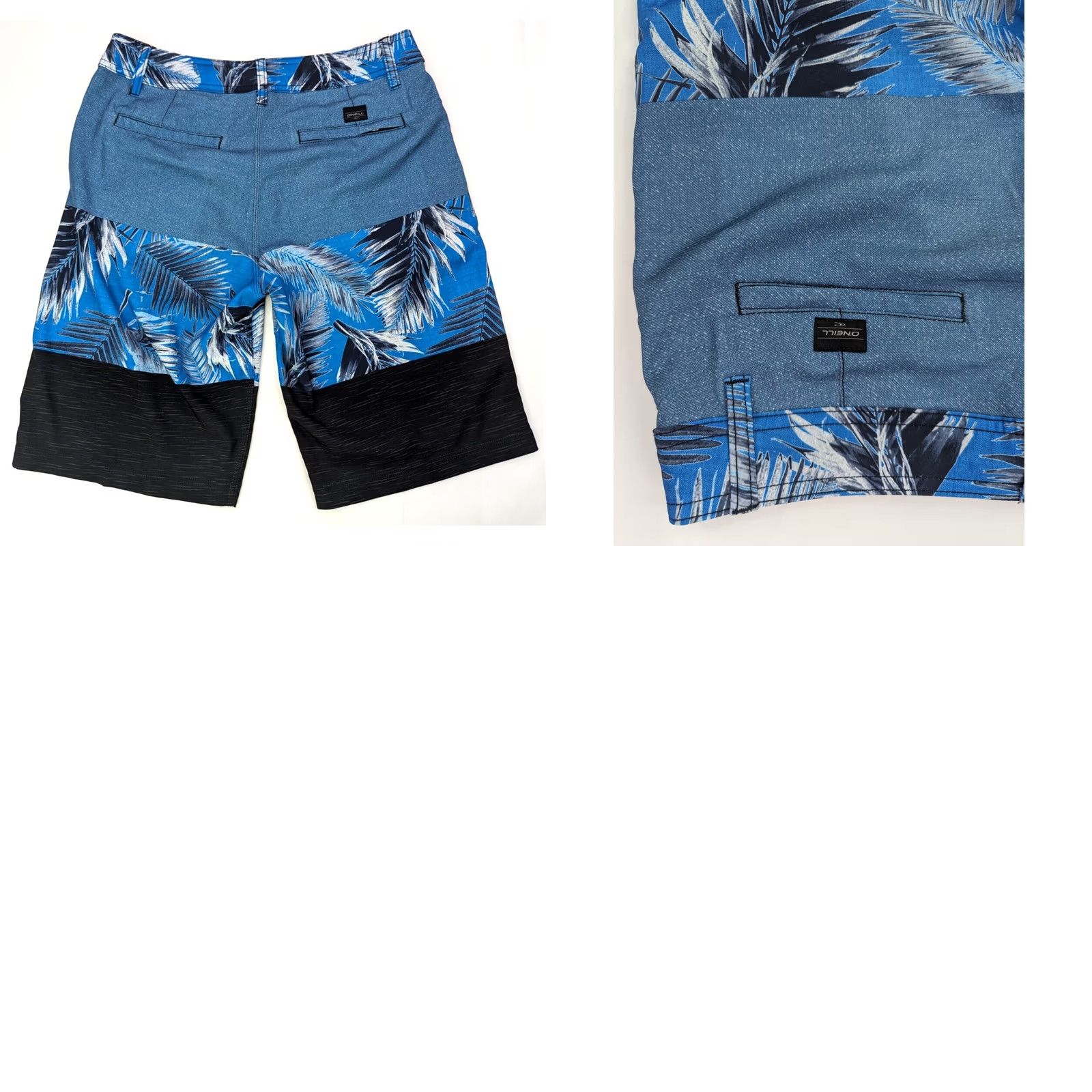 O'Neill O'Neill Board Shorts Men 30 Floral Hawaiian Swim Trunks 10" Inseam Blue Poly Blend Blended Fabric Surf Hawaii Men Size US 30 / EU 46 - 9 Thumbnail