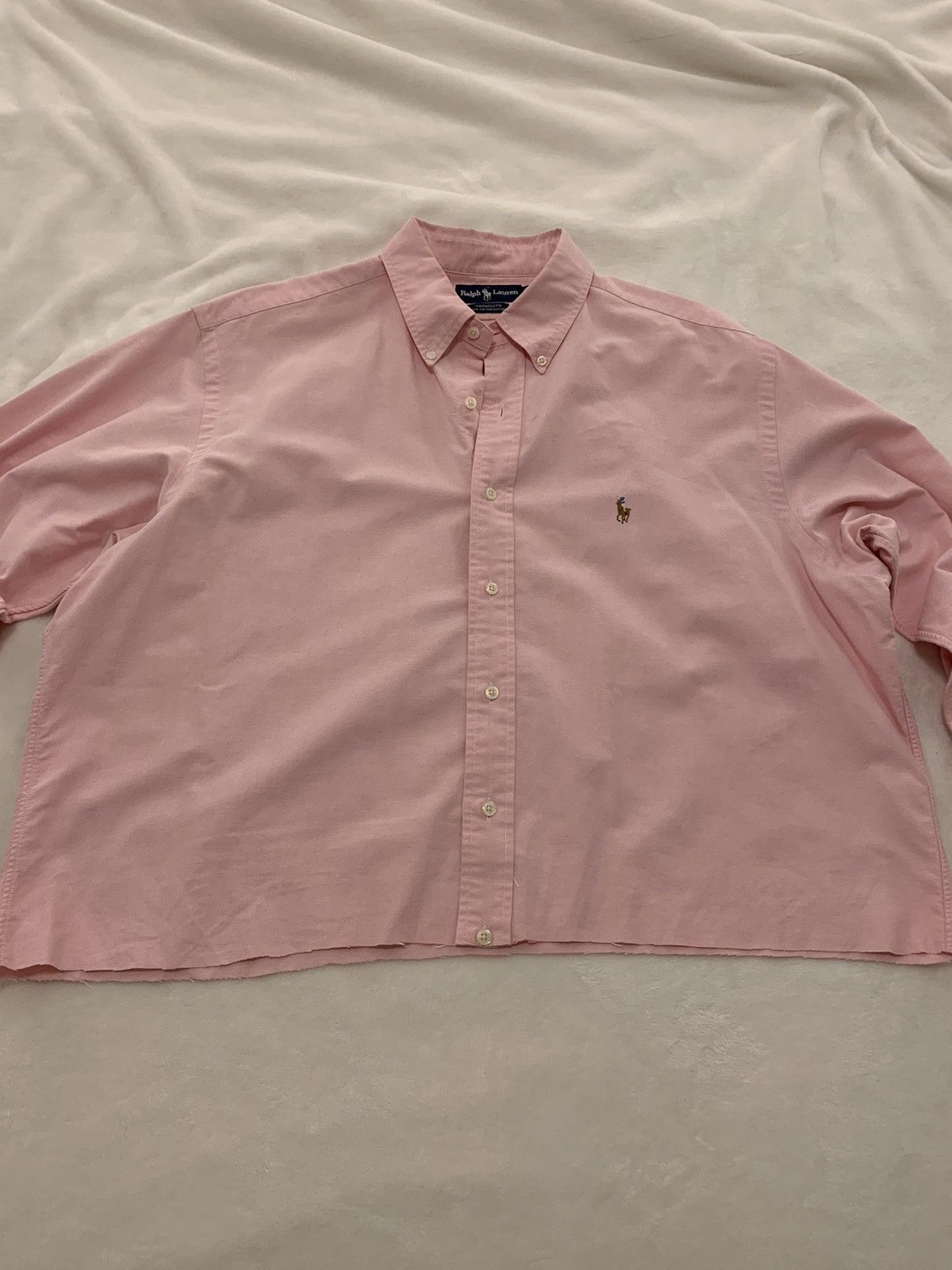 Ralph Lauren Cropped Ralph Lauren pink button down Size US XL / EU 56 / 4 - 1 Thumbnail