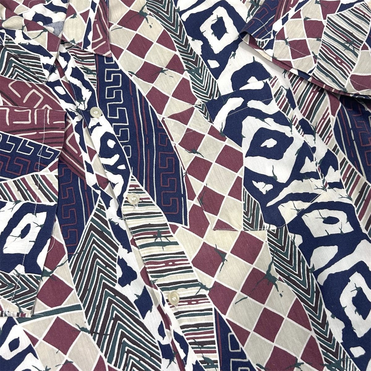 Other Pulau Seribu Pacific Abstract Tribal Geometric Hawaii Shirt Size US XL / EU 56 / 4 - 5 Thumbnail