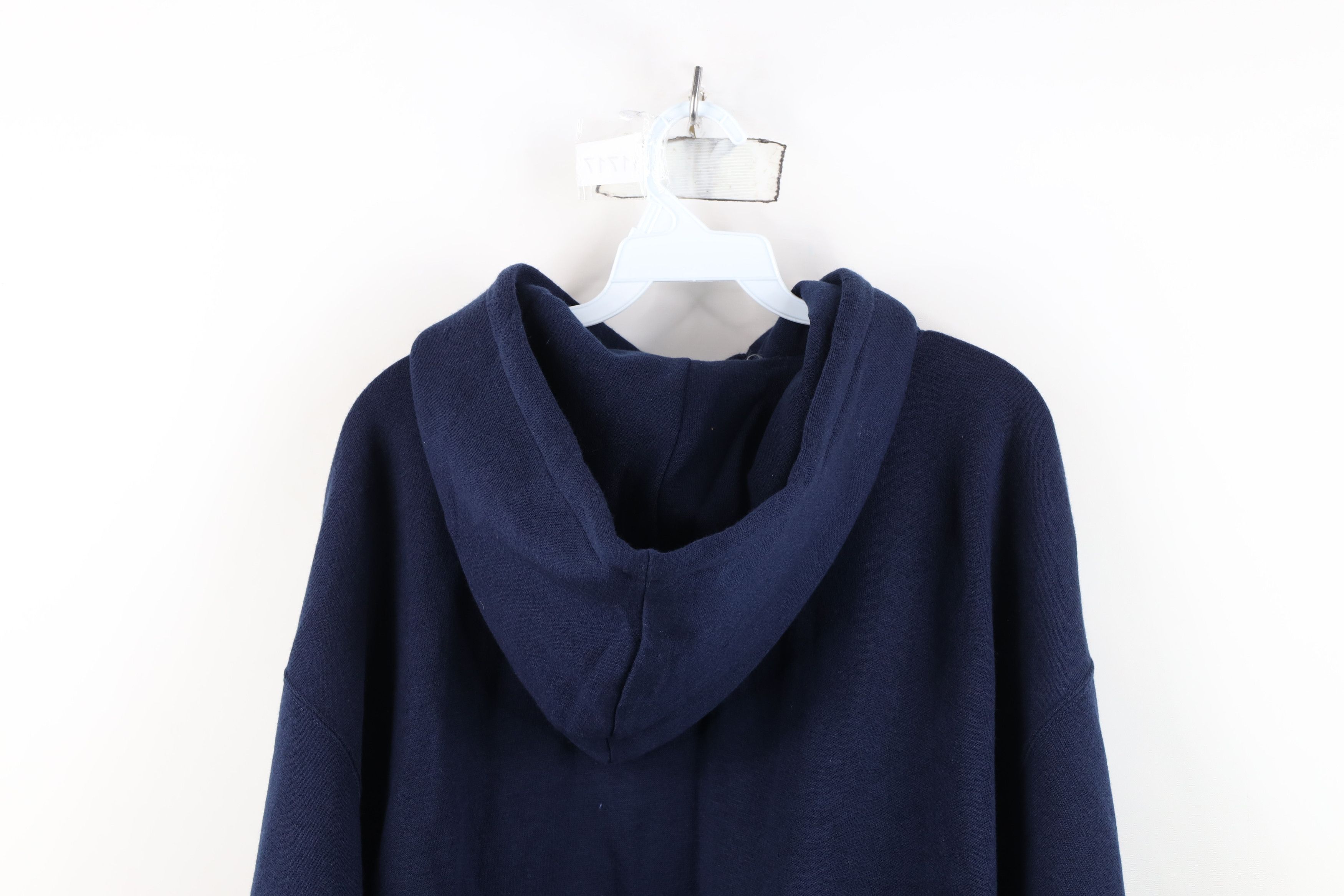 Vintage Deadstock Vintage 90s Streetwear Fit Hoodie Sweatshirt Blue Size US L / EU 52-54 / 3 - 12 Thumbnail