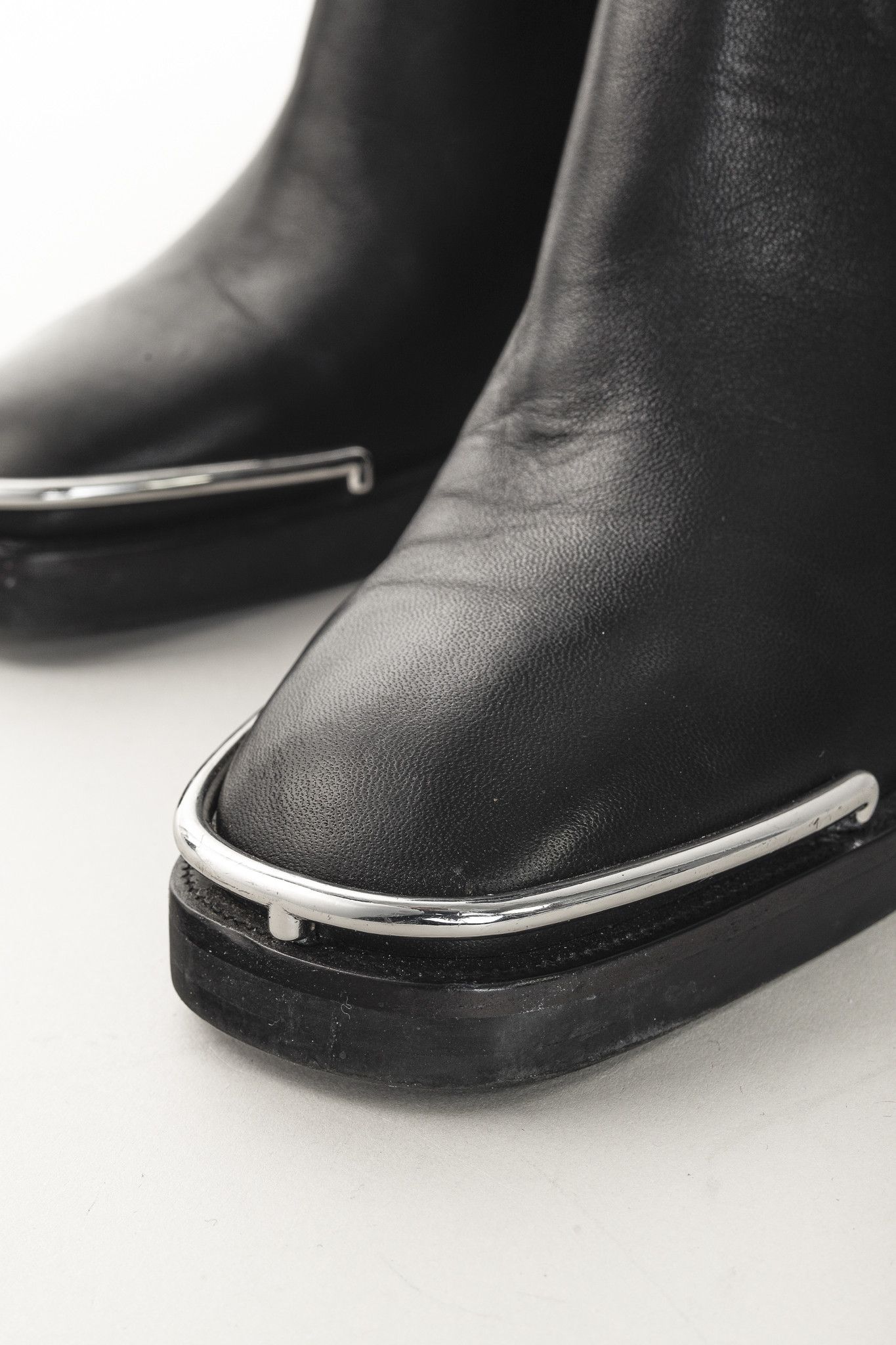 Alexander Wang Alexander Wang Hailey Black Stretch Nappa Halo Boots Size US 9.5 / IT 39.5 - 7 Thumbnail