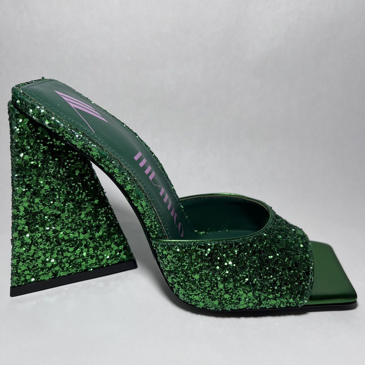 The Attico Devon Mule in Apple Green