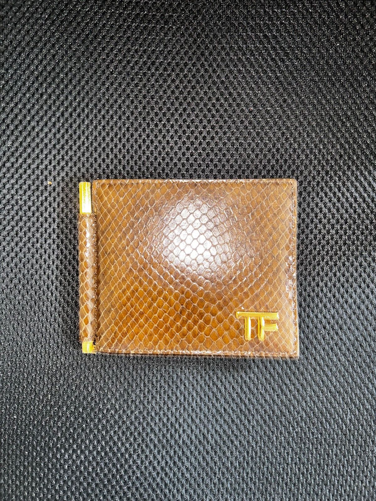 Tom Ford Tom Ford – Genuine Python Leather Wallet with Money Clip Size ONE SIZE - 1 Thumbnail