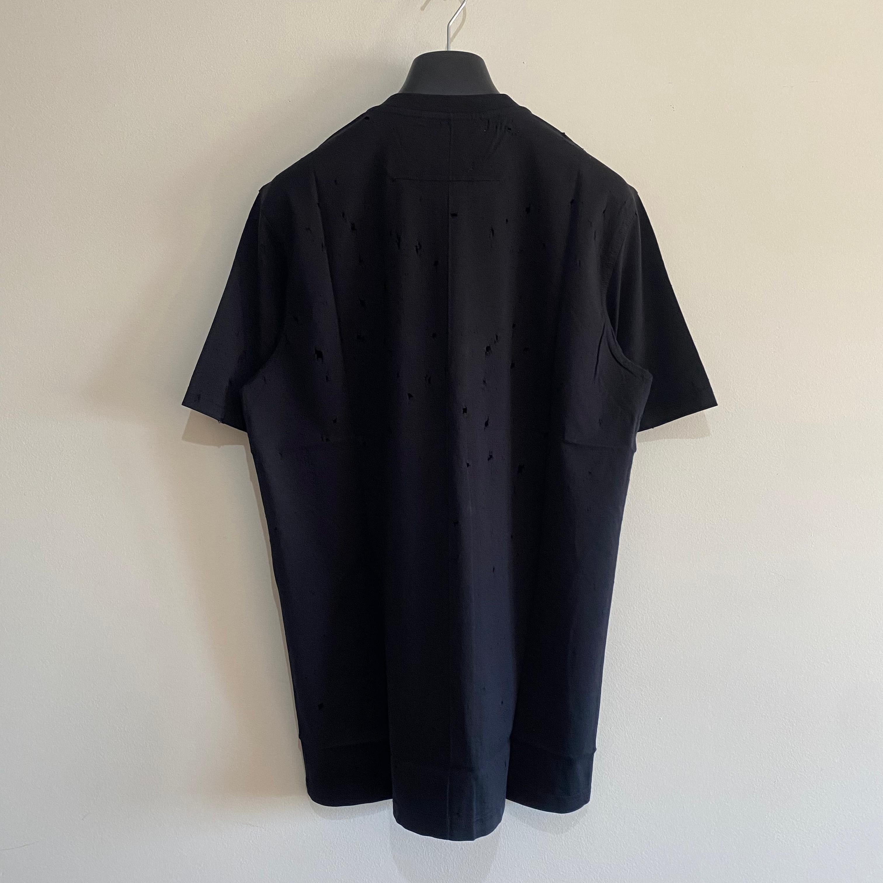 Givenchy Black Distressed Logo T-Shirt Size XS / US 0-2 / IT 36-38 - 7 Thumbnail