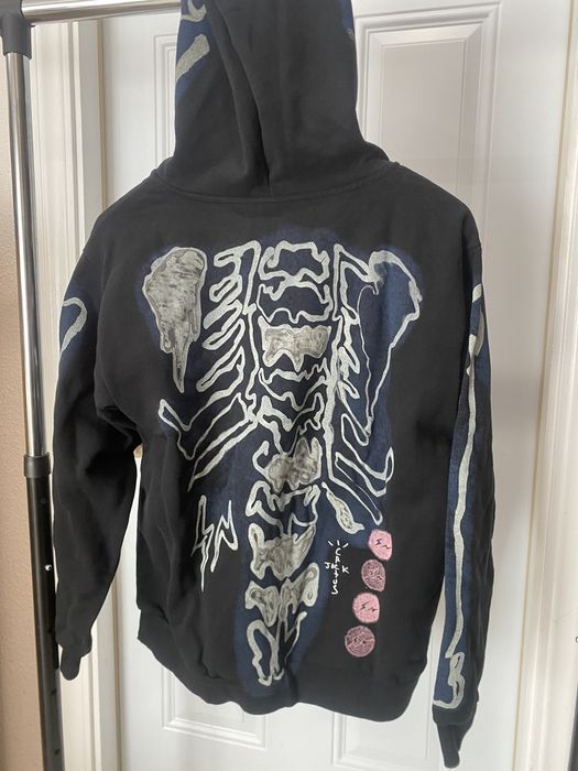 travis scott fragment skeleton hoodie