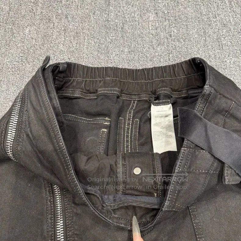 Rick Owens Rick Owens Black Curved Zip Jeans. Size US 26 / EU 42 - 4 Thumbnail
