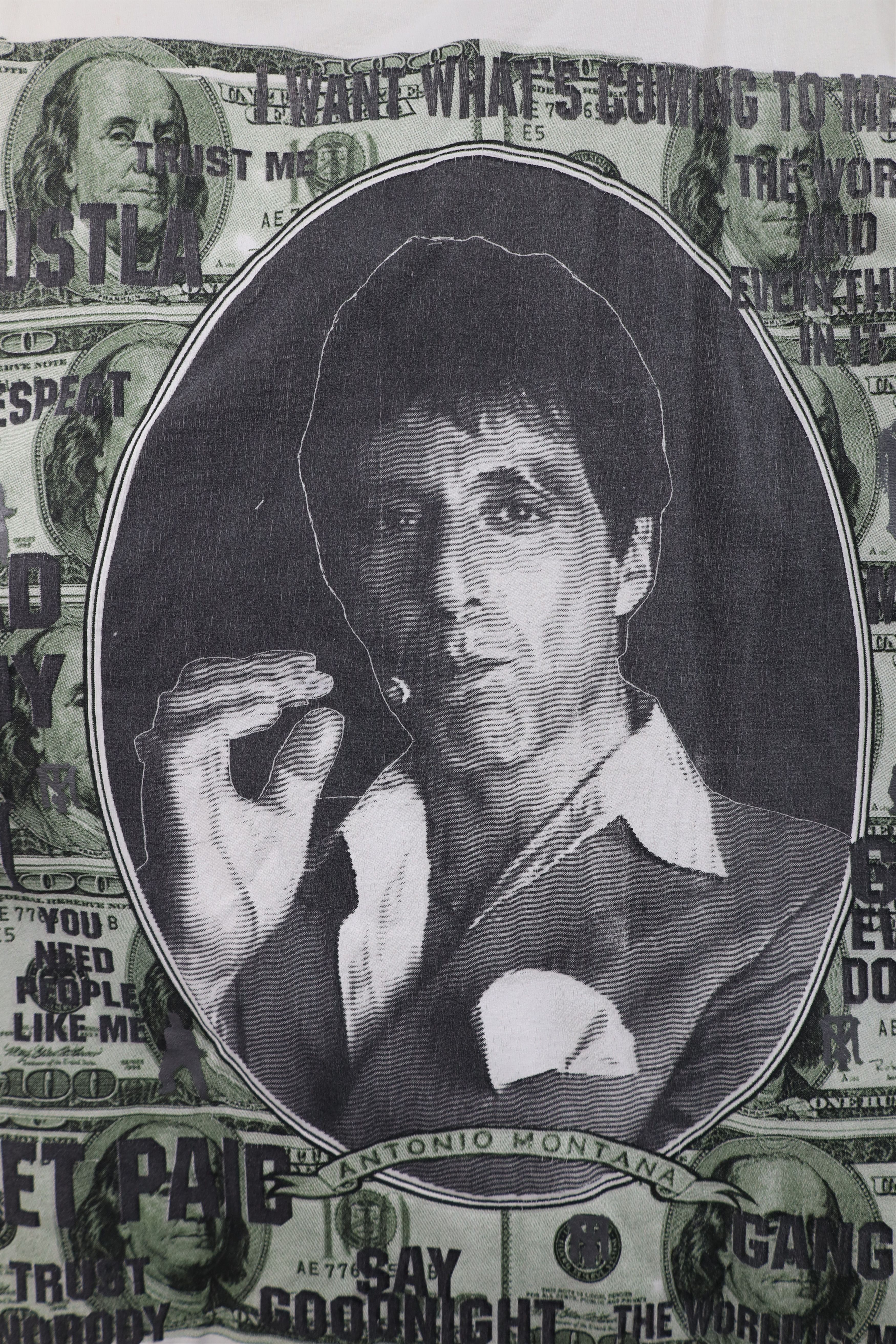 Vintage Vintage 90s Y2K Tony Montana Scar Face Short Sleeve T-Shirt Size US XXL / EU 58 / 5 - 4 Thumbnail