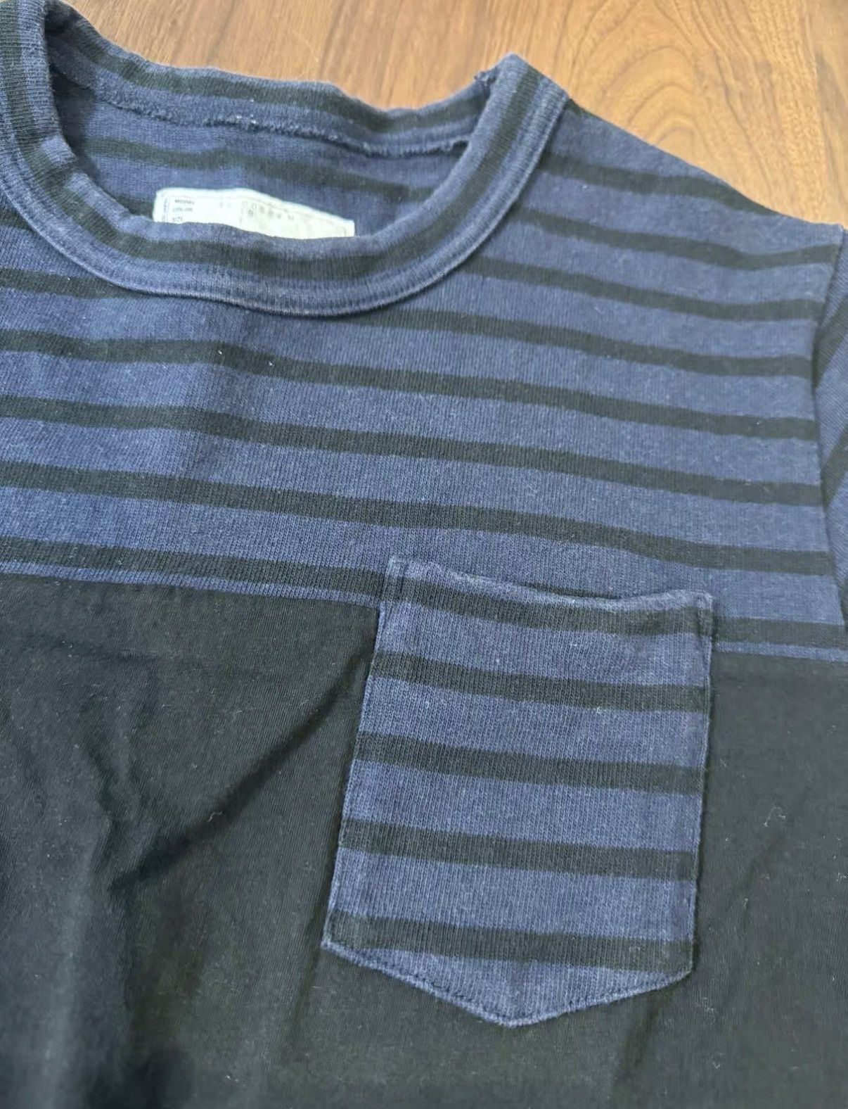 Sacai Sacai Striped Patchwork Short Sleeve J34 Size US XS / EU 42 / 0 - 2 Thumbnail