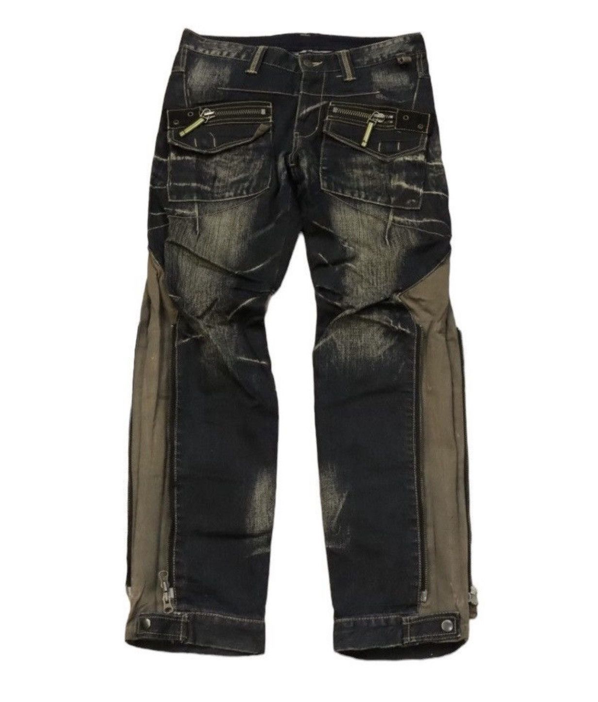 If Six Was Nine 💥 Ppfm Parachute Punk Zipp Denim Size US 31 - 1 Thumbnail