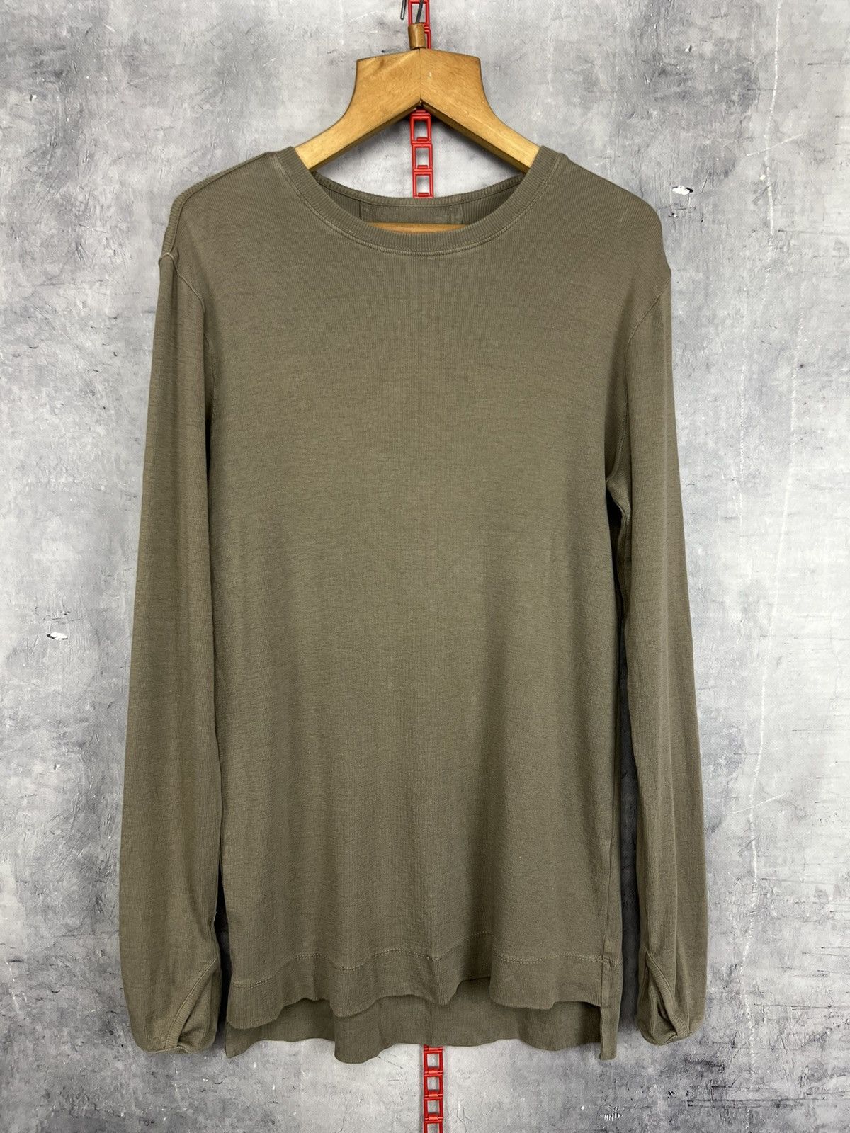 Helmut Lang helmut lang Olive Green long sleeve S Size US 36 / EU 52 - 2 Thumbnail
