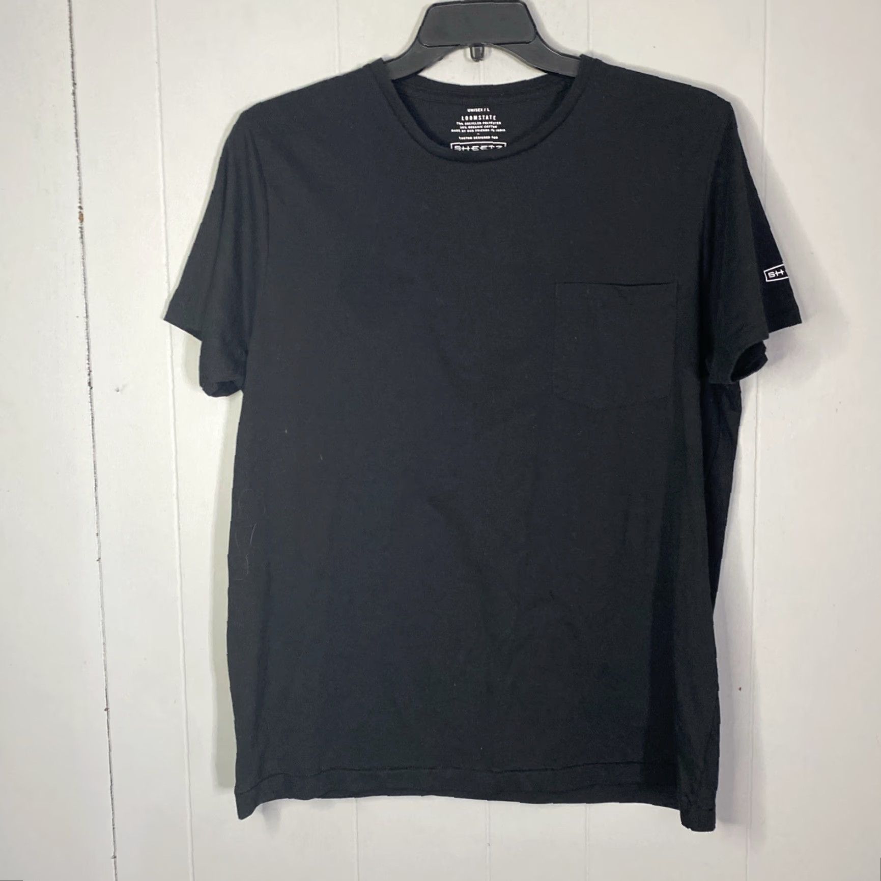 Vintage Sheetz T-Shirt Men Adult Large Black Chest Pocket Work Tee L 22x28 Size US L / EU 52-54 / 3 - 6 Thumbnail