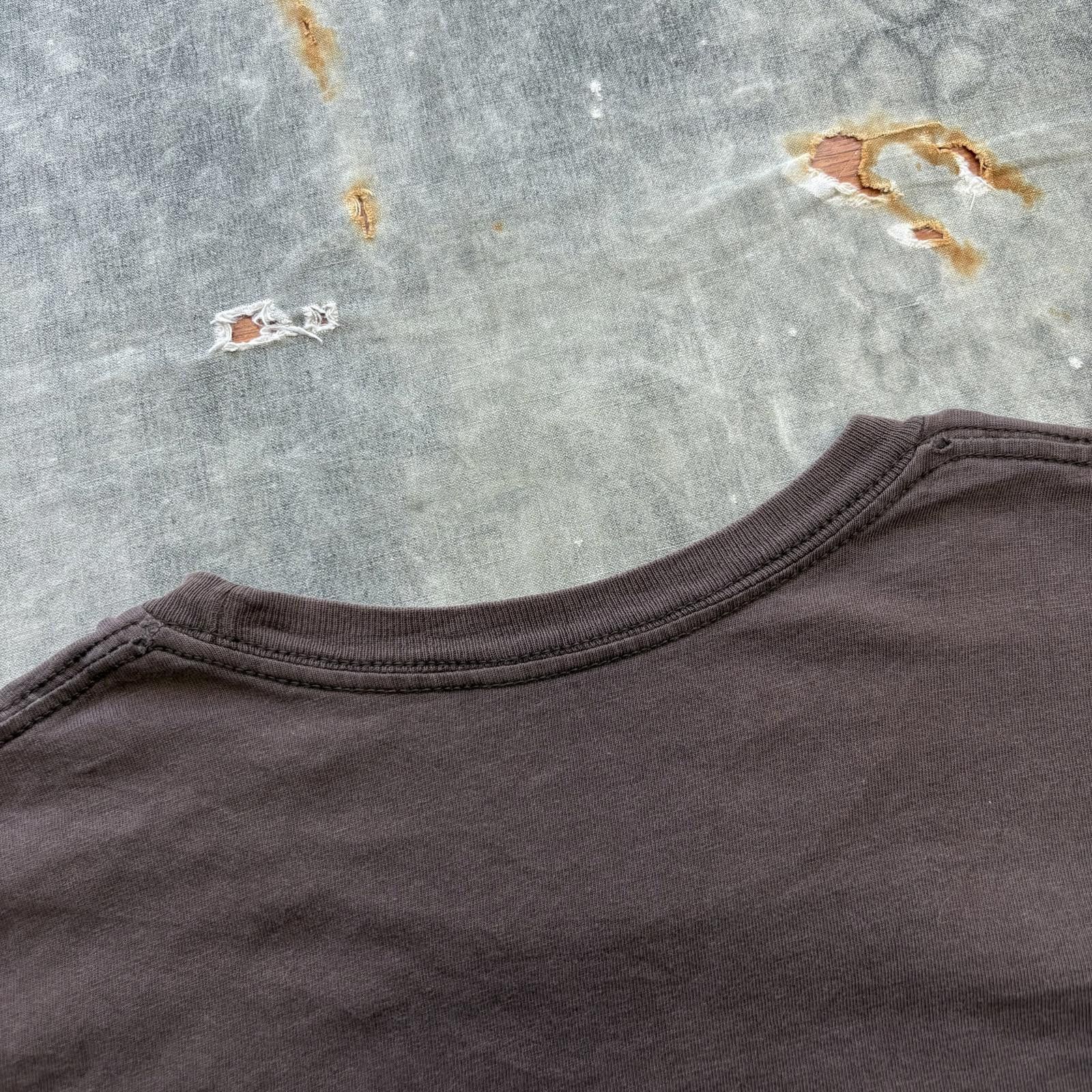 Vintage Vintage Y2K Chocolate Brown Stop Global Warming Grunge Shirt Size US M / EU 48-50 / 2 - 7 Thumbnail