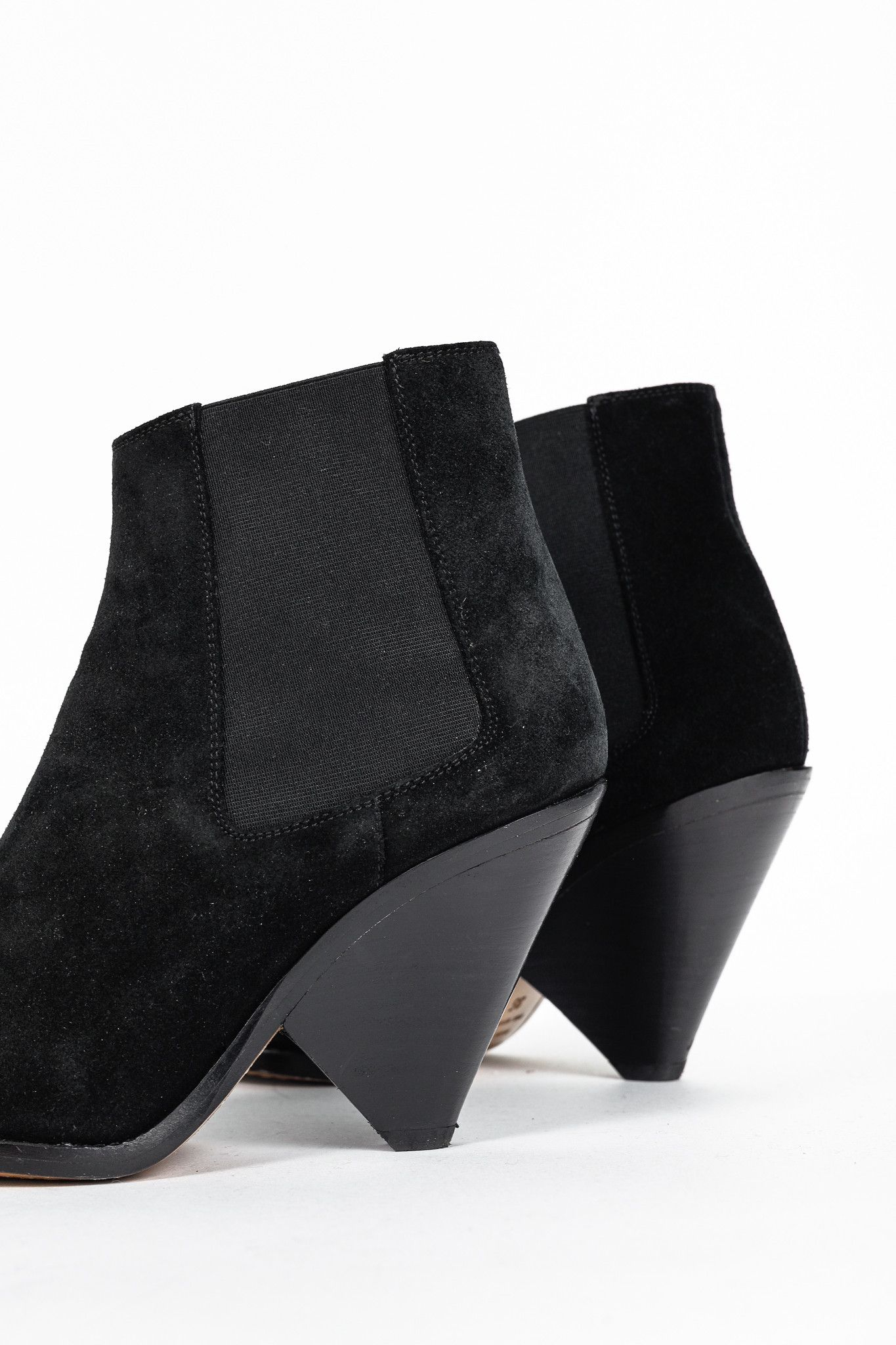 Isabel Marant Isabel Marant Lemsey Black Suede Ankle Boots Size US 4.5 / IT 34.5 - 8 Thumbnail