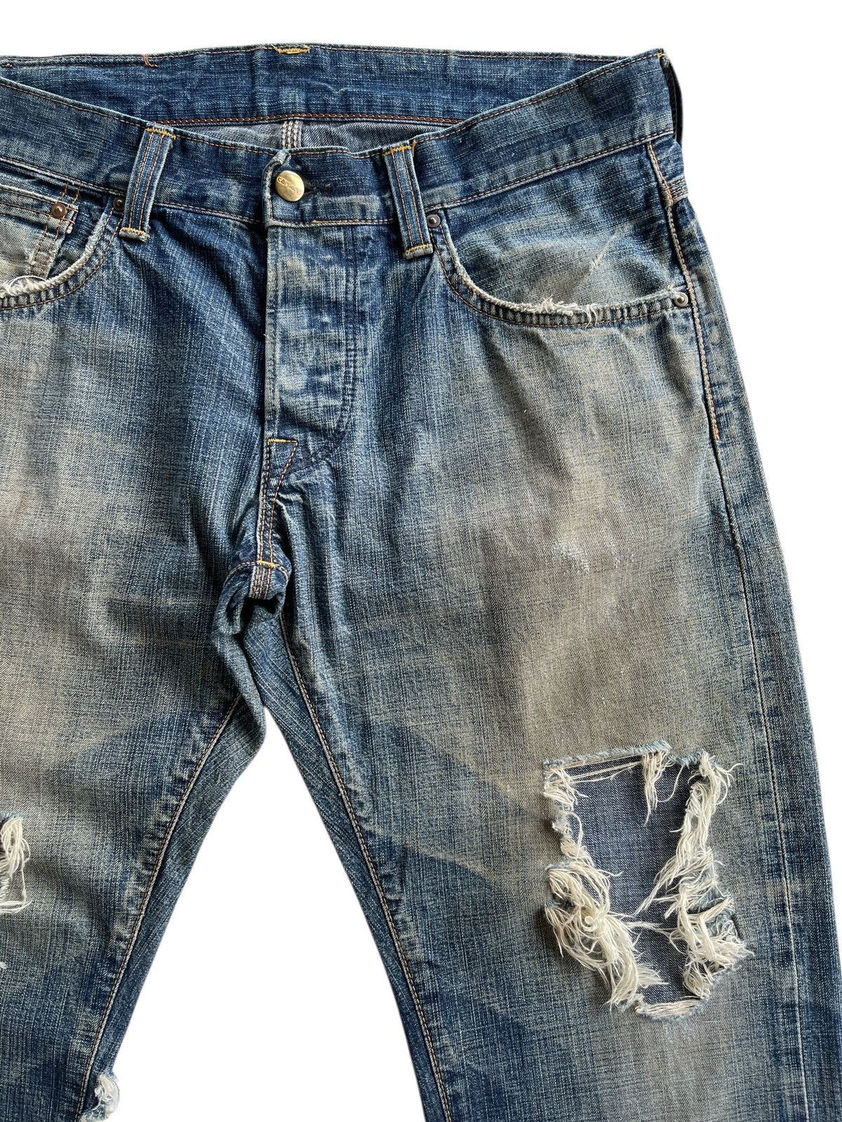 Carhartt Vintage Carhartt Distressed Selvedge Denim Size US 32 / EU 48 - 6 Thumbnail