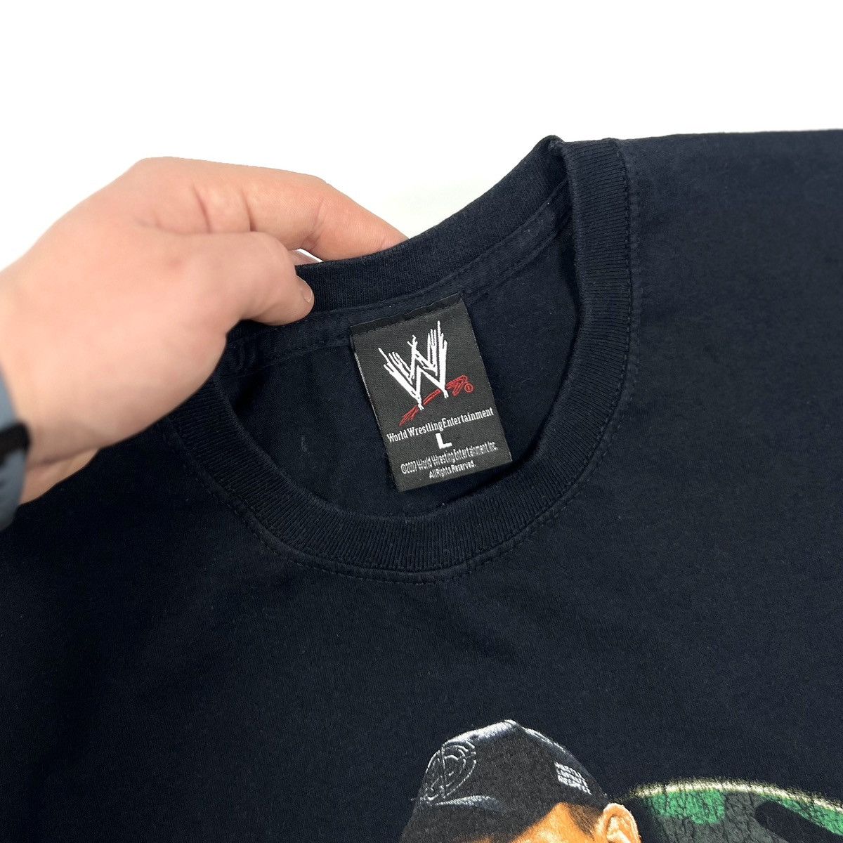 Vintage Vintage 2007 WWE WWF John Cena Black Cotton T Shirt Size L Size US L / EU 52-54 / 3 - 12 Thumbnail