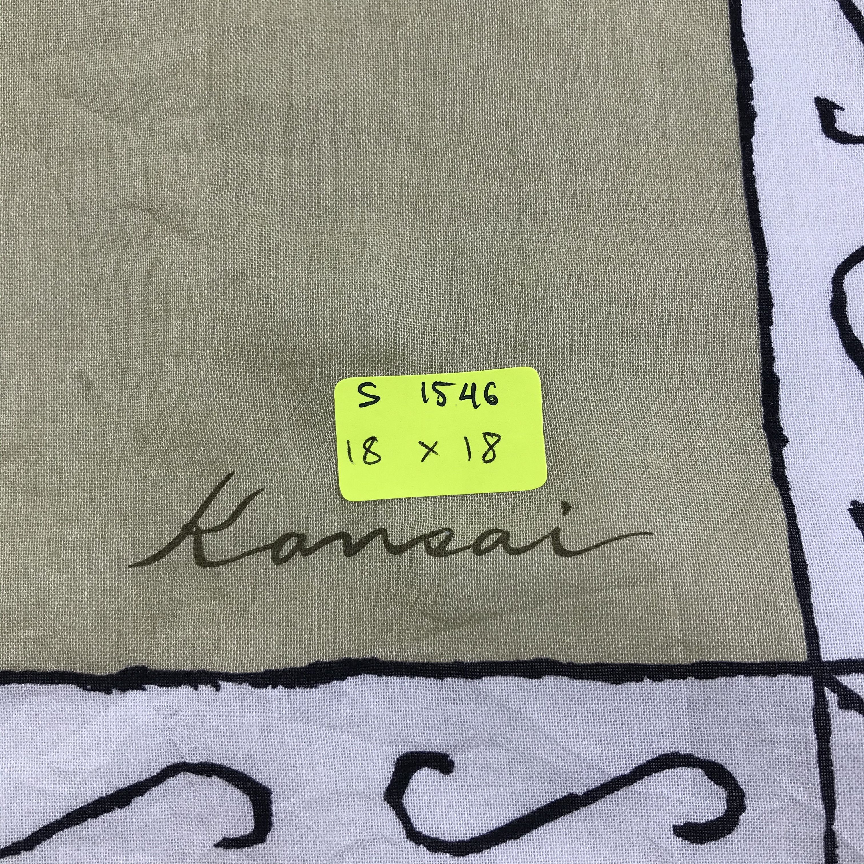 Kansai Yamamoto × Vintage Kansai Yamamoto Bandana / Handkerchief / Neckerchief -S1546 Size ONE SIZE - 5 Thumbnail