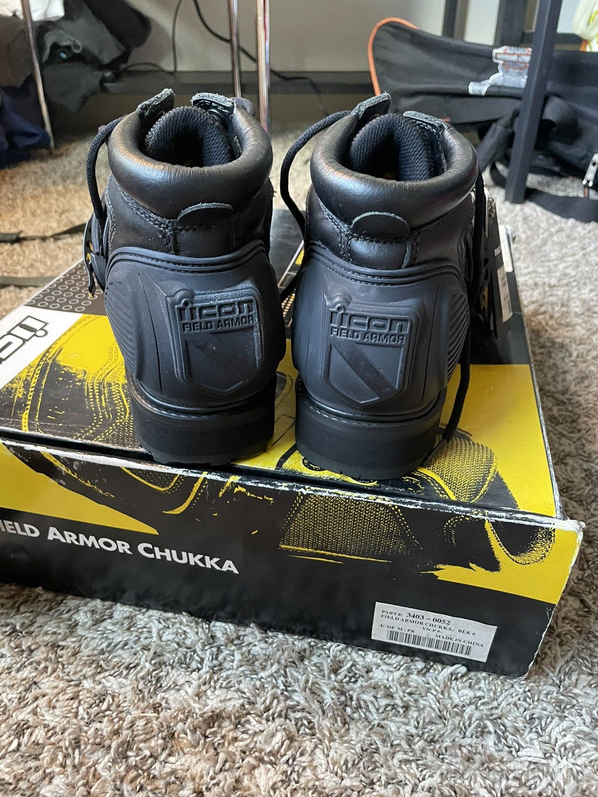 ICNY Icon field armor chukka motorcycle boots BNWT Size US 6 / EU 39 - 7 Thumbnail