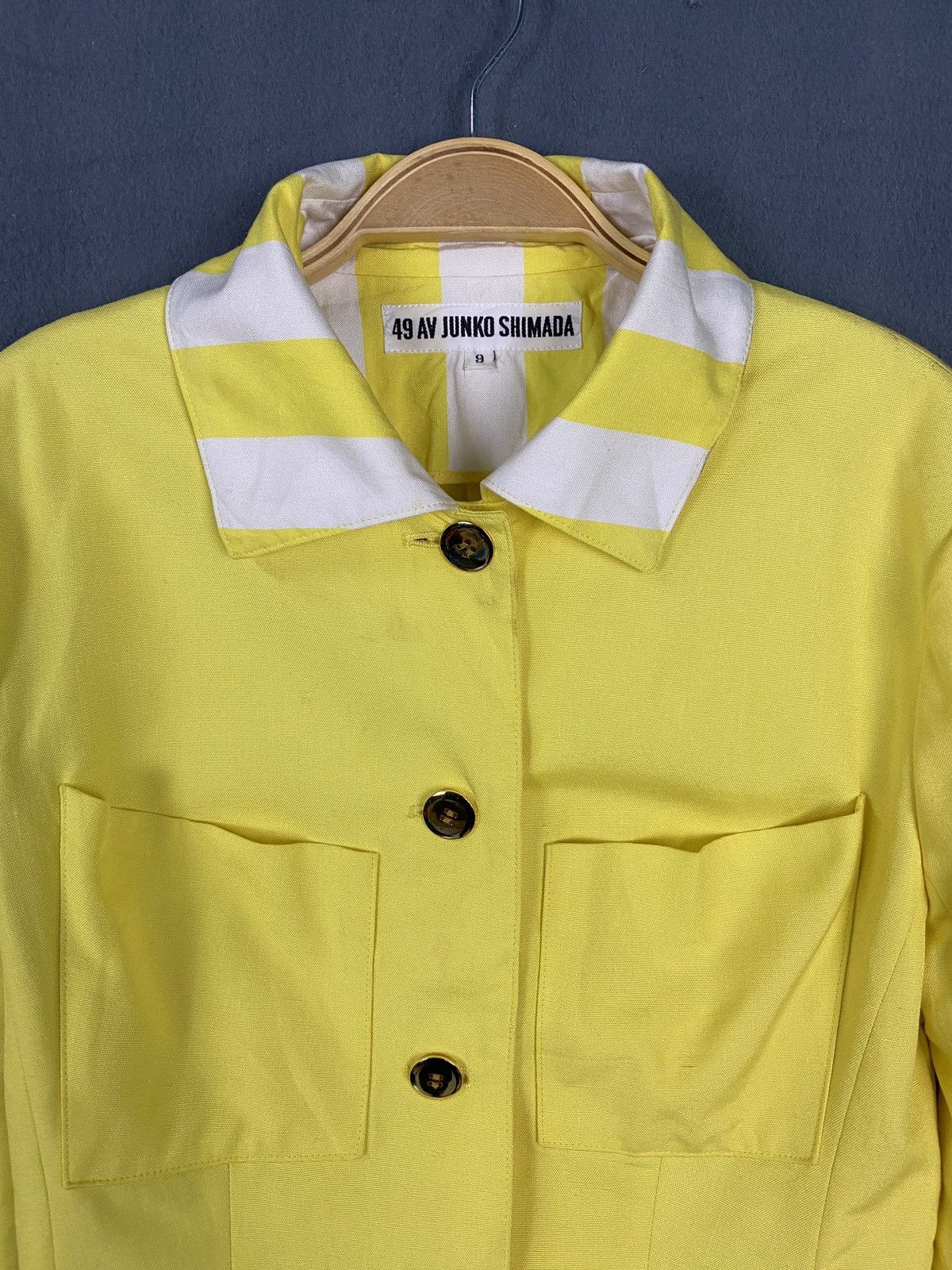Japanese Brand × Junko Shimada 49 AV Junko Shimada Striking Yellow Cropped Jacket Size S / US 4 / IT 40 - 3 Thumbnail